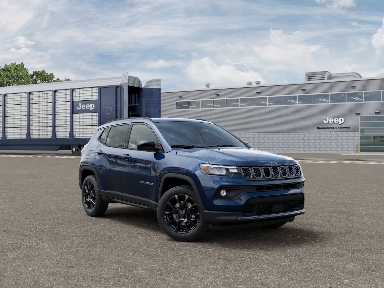 New 2026 Fathom Blue Pearl-Coat Exterior Paint Jeep Latitude Altitude image 5