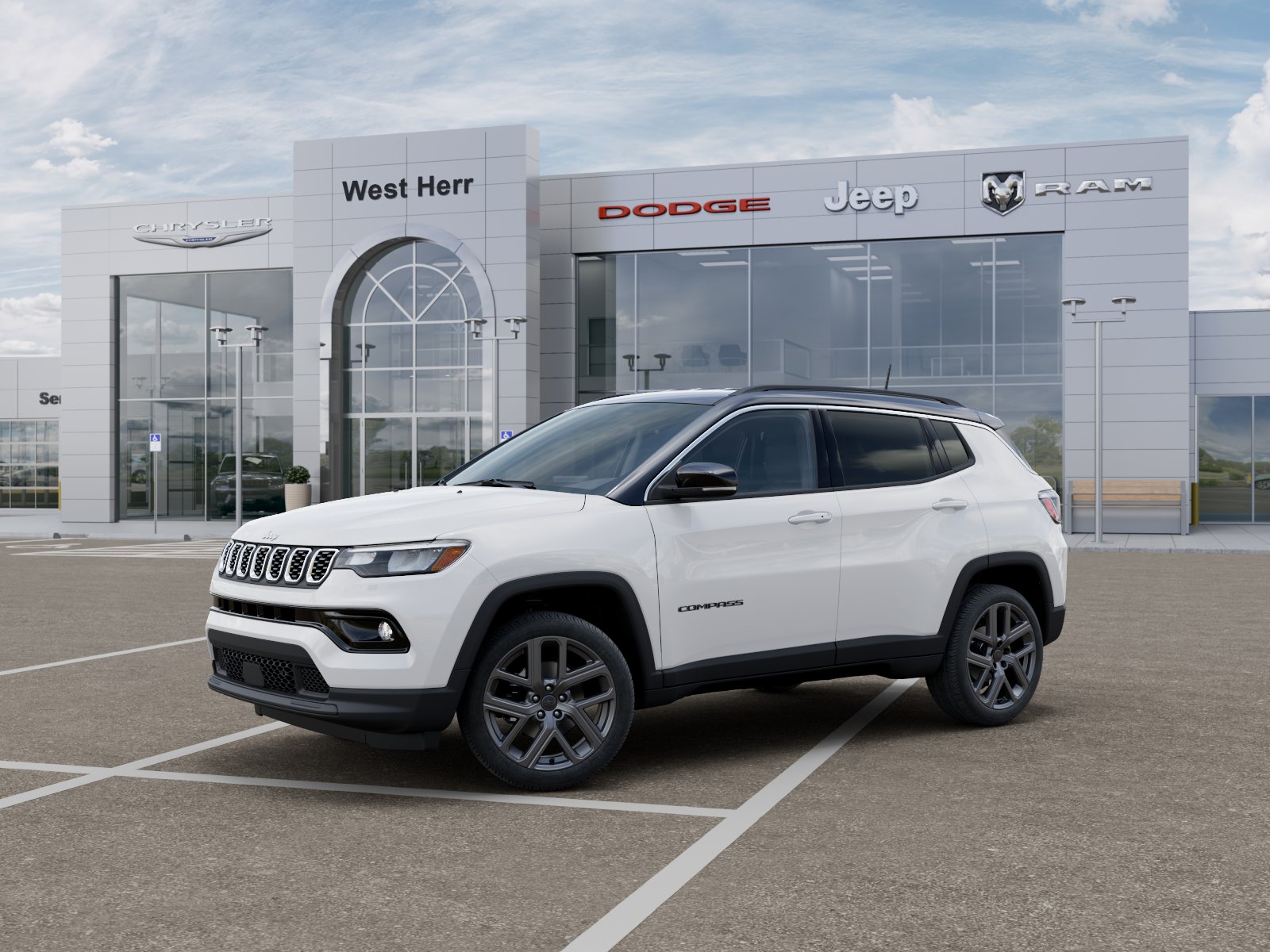 New 2026 Bright White Clear-Coat Exteri Jeep COMPASS LIMITED ALTITUDE 4X4 image 2