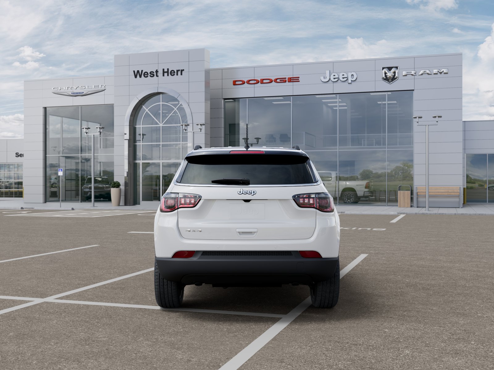 New 2026 Bright White Clear-Coat Exteri Jeep COMPASS LIMITED ALTITUDE 4X4 image 7