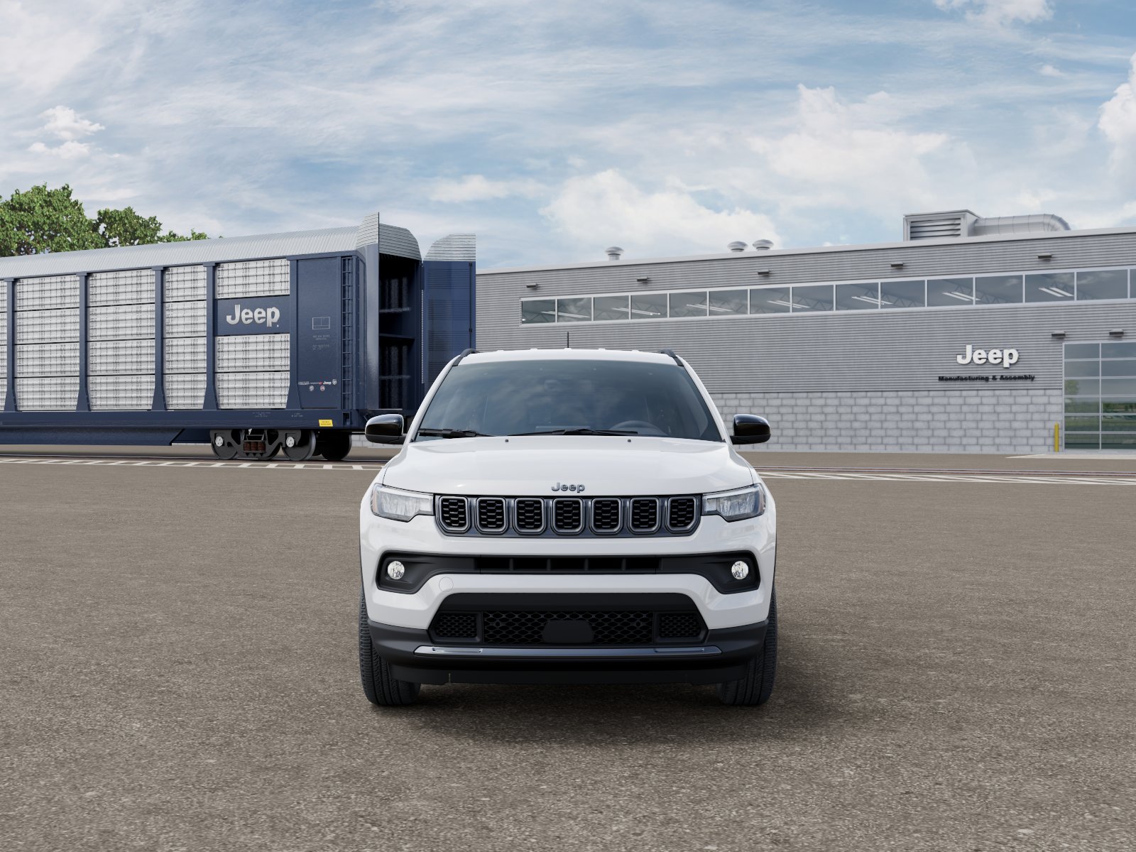 New 2026 Bright White Clear-Coat Exterior Paint Jeep Latitude image 6