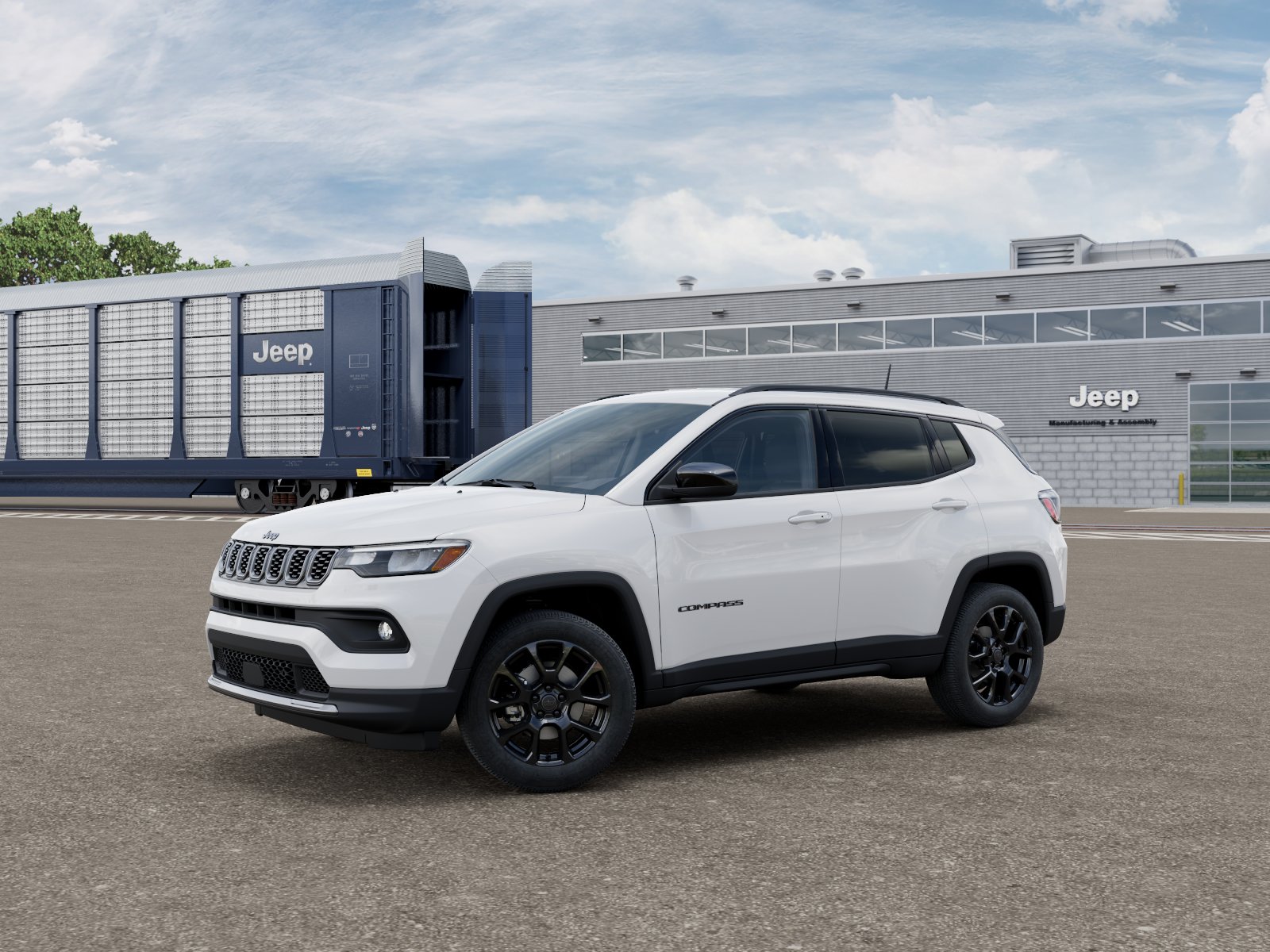 New 2026 Bright White Clear-Coat Exterior Paint Jeep Latitude image 3