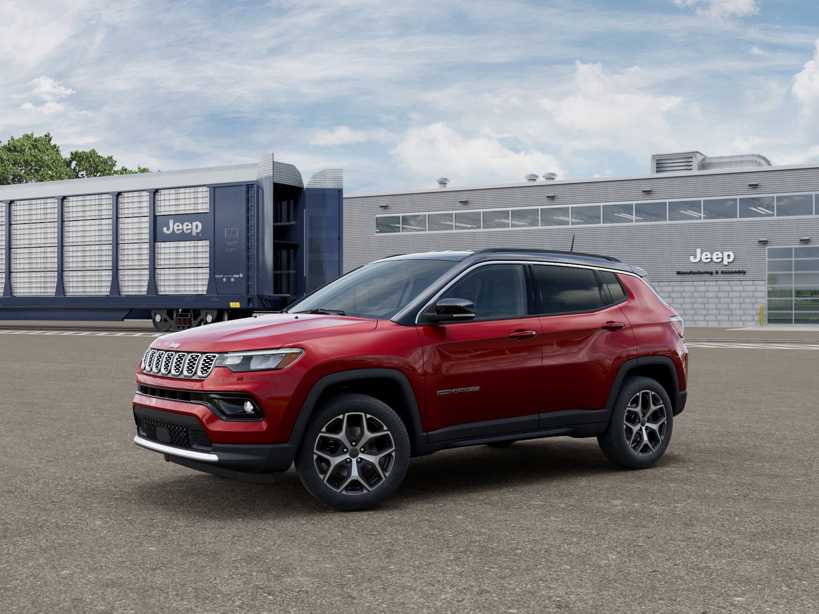 New 2026 Red Hot Pearl-Coat Exterior Pa Jeep COMPASS LIMITED 4X4 image 2
