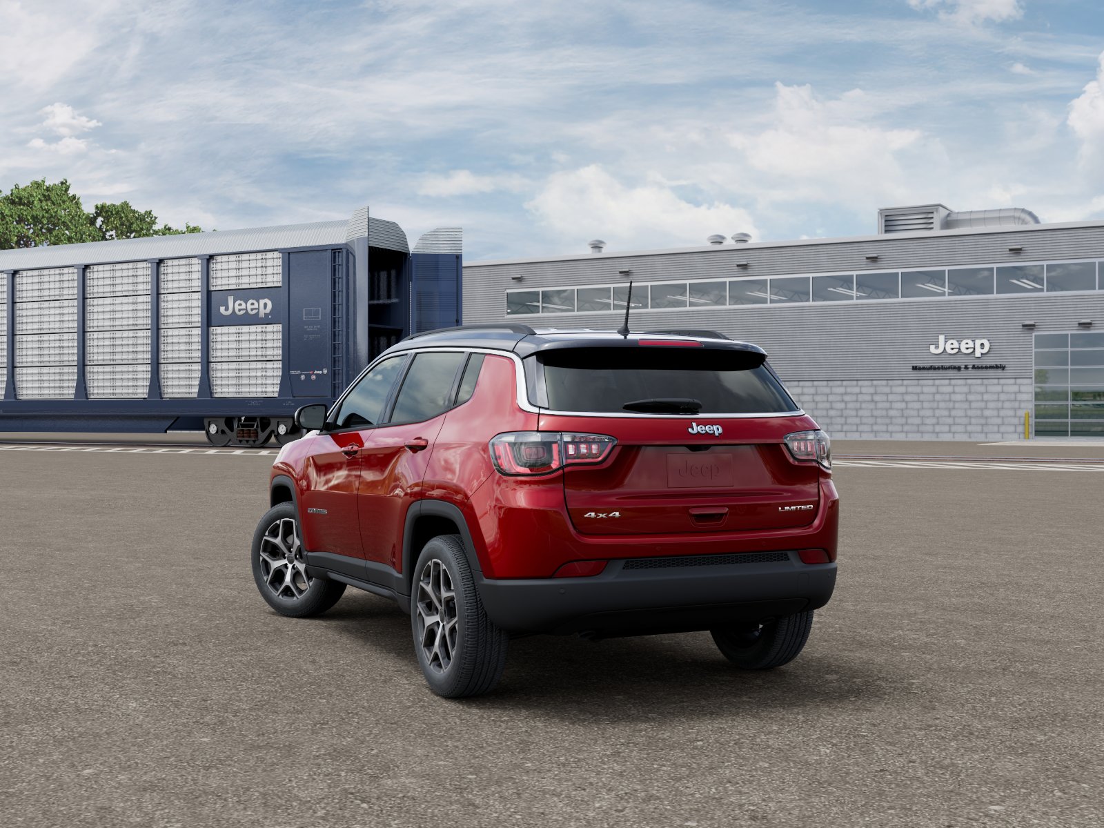 New 2026 Red Hot Pearl-Coat Exterior Pa Jeep COMPASS LIMITED 4X4 image 3