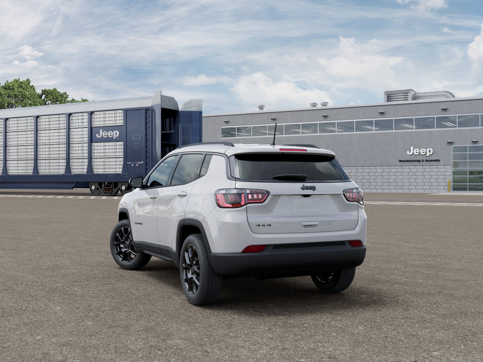 New 2026 Bright White Clear-Coat Exterior Paint Jeep Latitude image 3