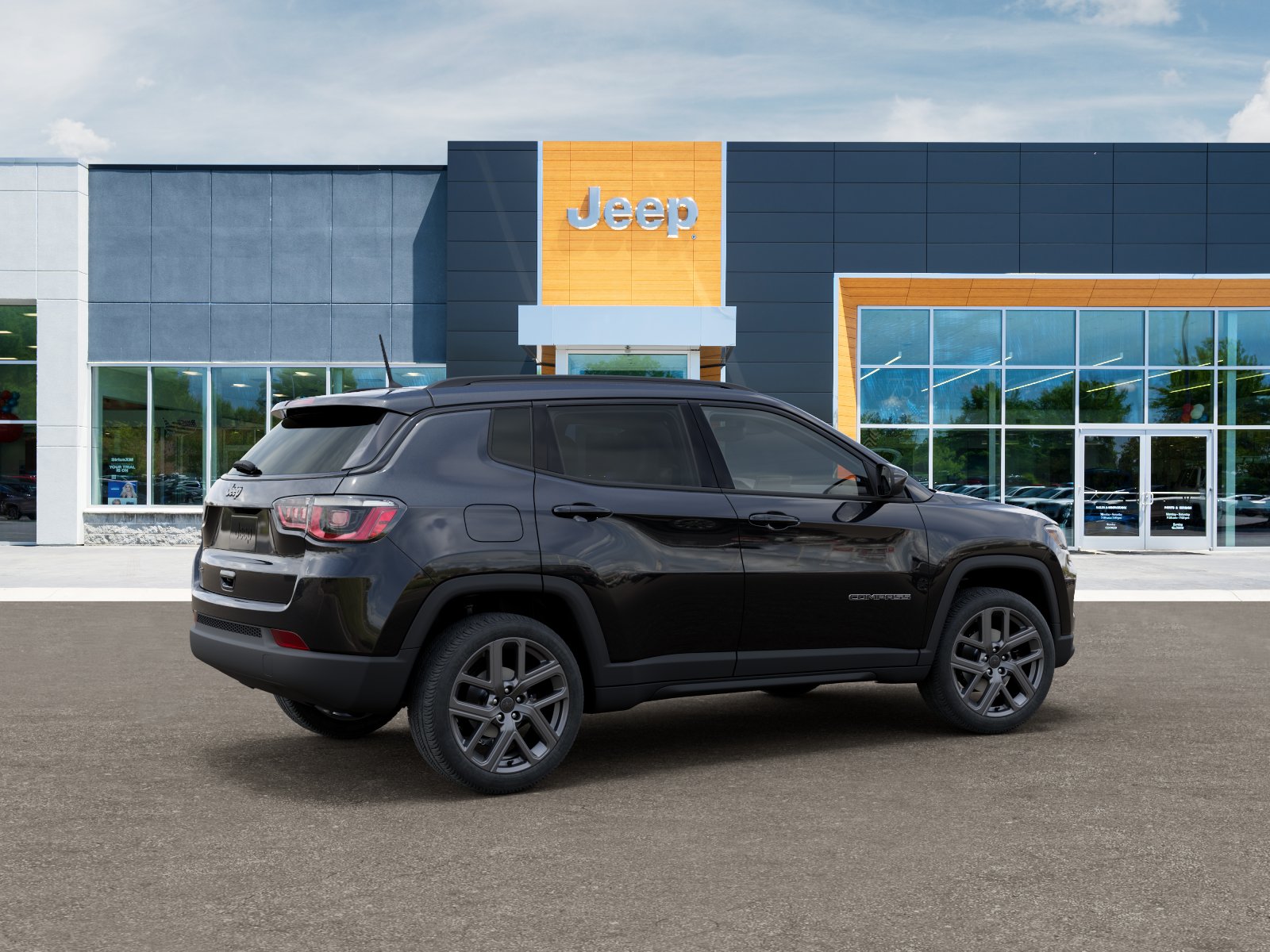 New 2026 Diamond Black Crystal Pearl-Coat Exterior Paint Jeep Latitude image 30