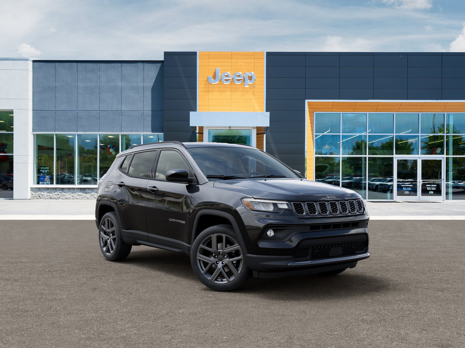 New 2026 Diamond Black Crystal Pearl-Coat Exterior Paint Jeep Latitude image 31