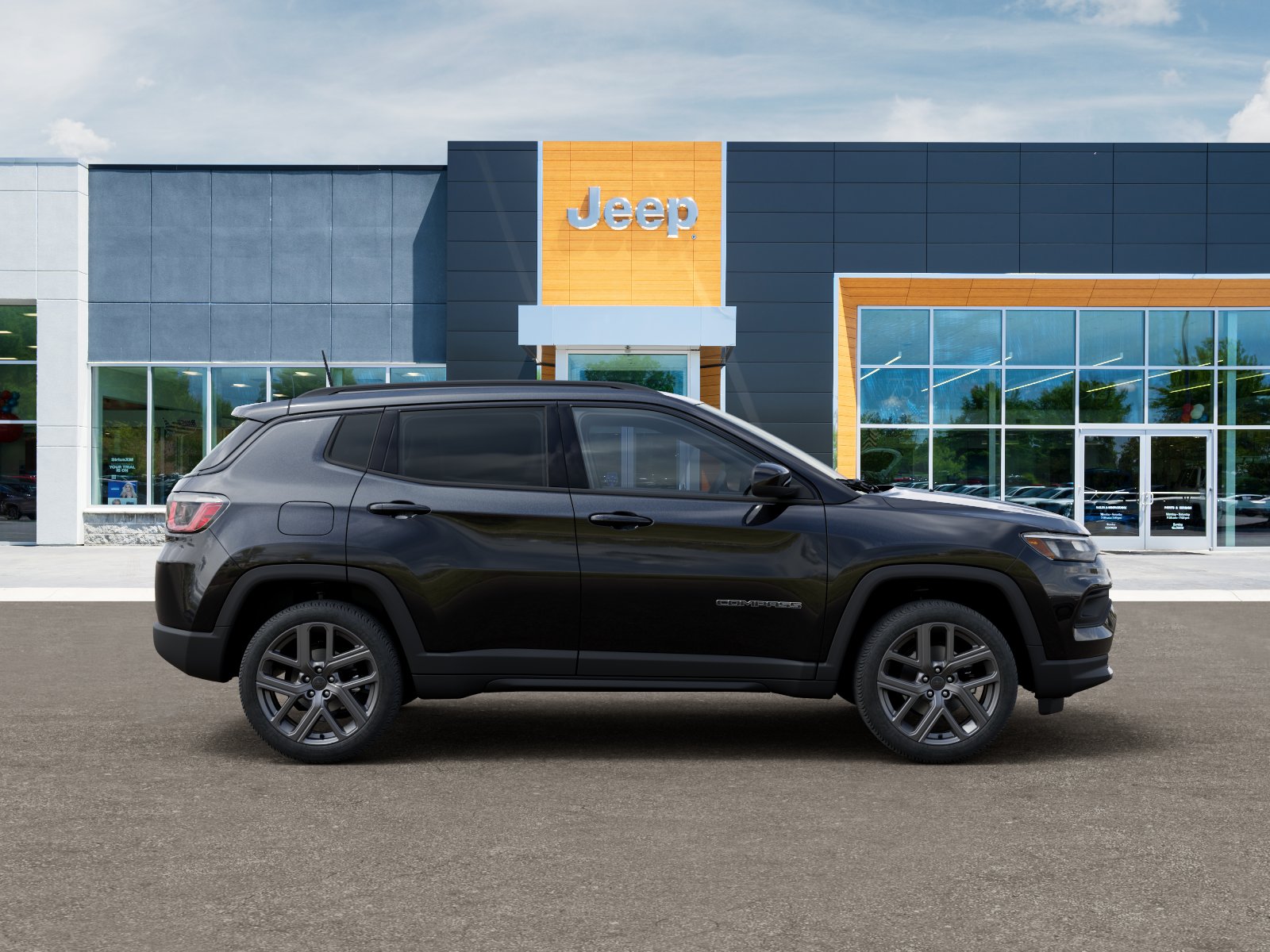 New 2026 Diamond Black Crystal Pearl-Coat Exterior Paint Jeep Latitude image 47