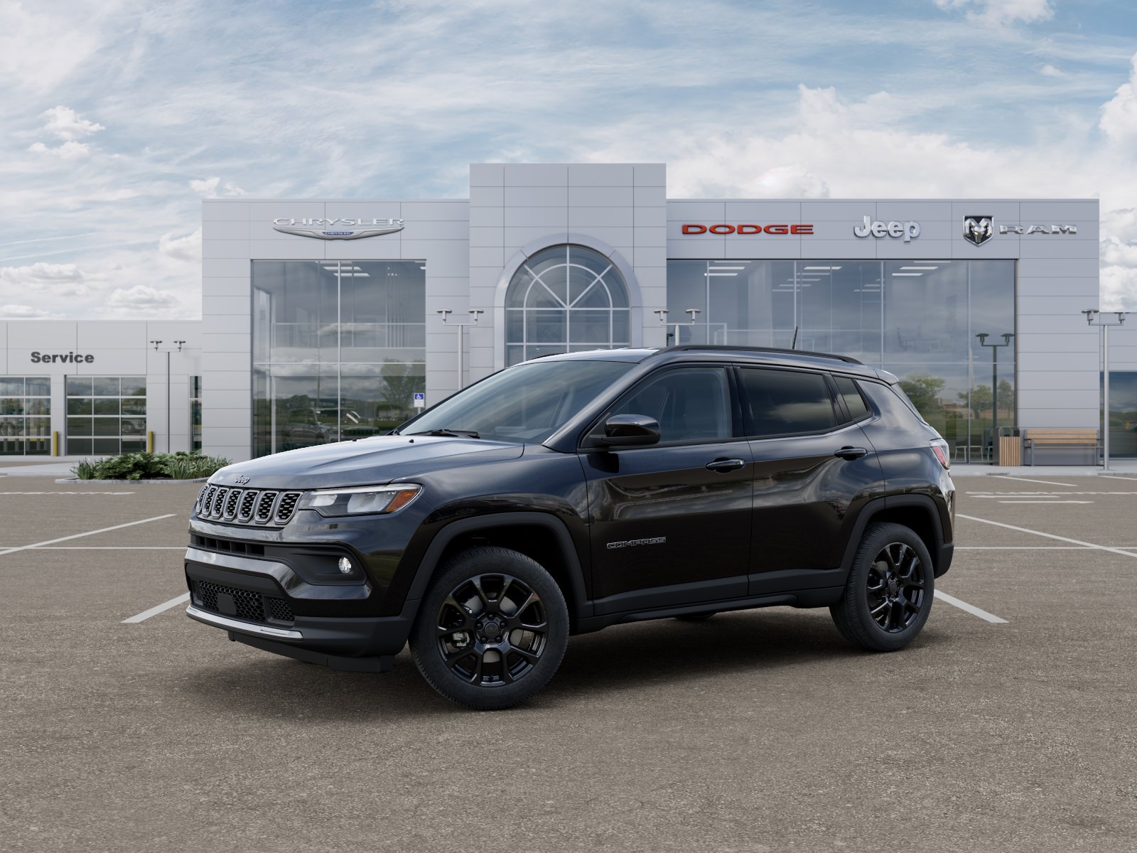 New 2026 Diamond Black Crystal Pearlcoat Jeep Latitude Altitude image 28