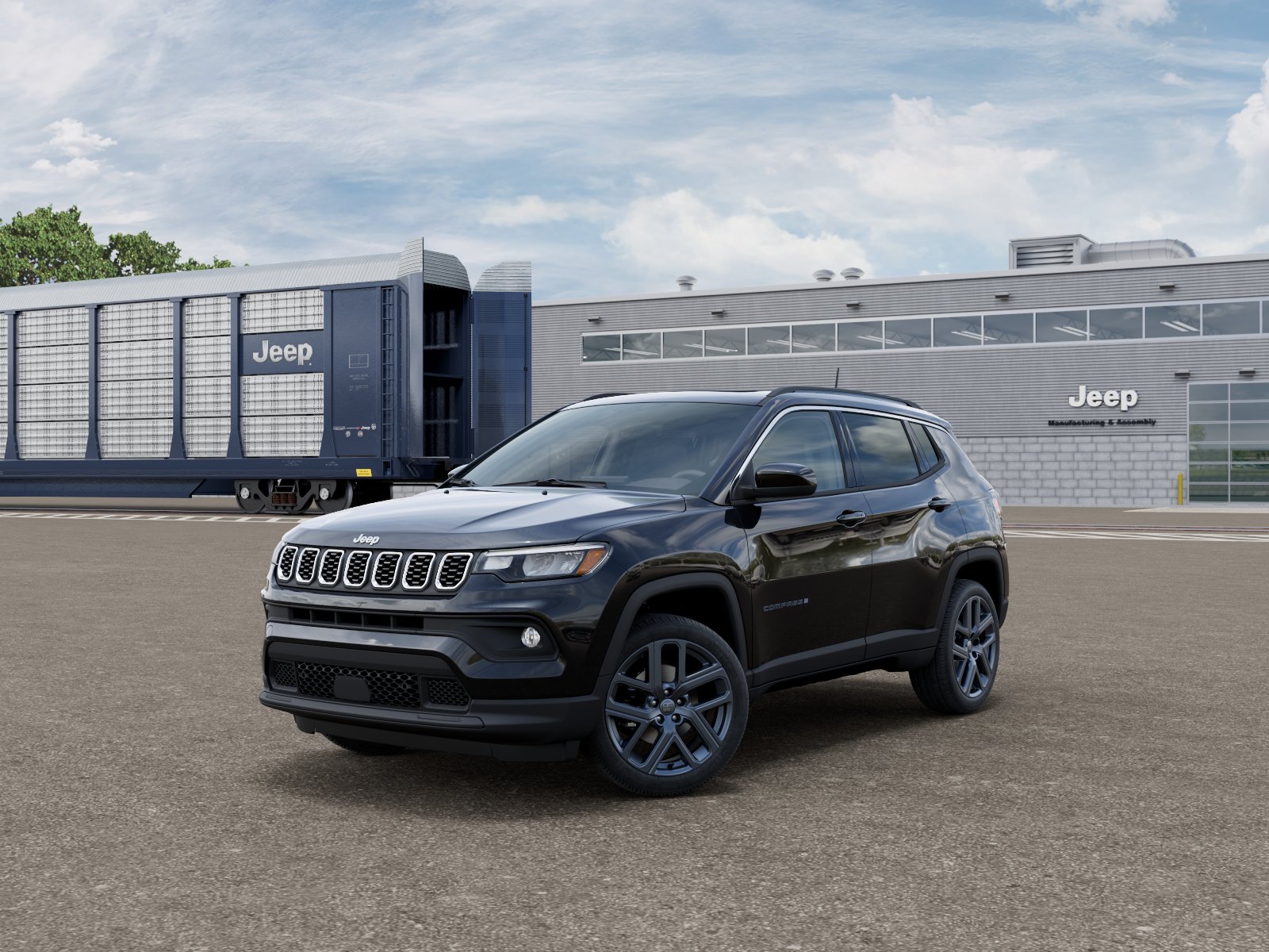 New 2026 Diamond Black Crystal Pearl-Coat Exterior Paint Jeep 85th Anniversary image 2