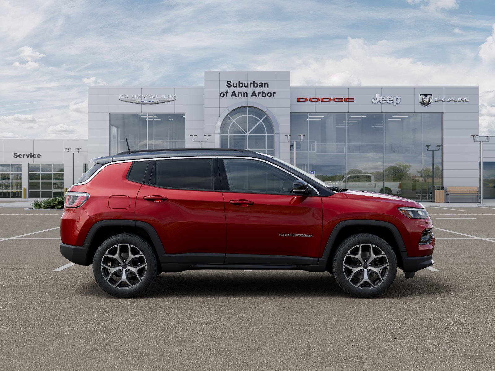 New 2026 Red Hot Pearl-Coat Exterior Paint Jeep Limited image 47