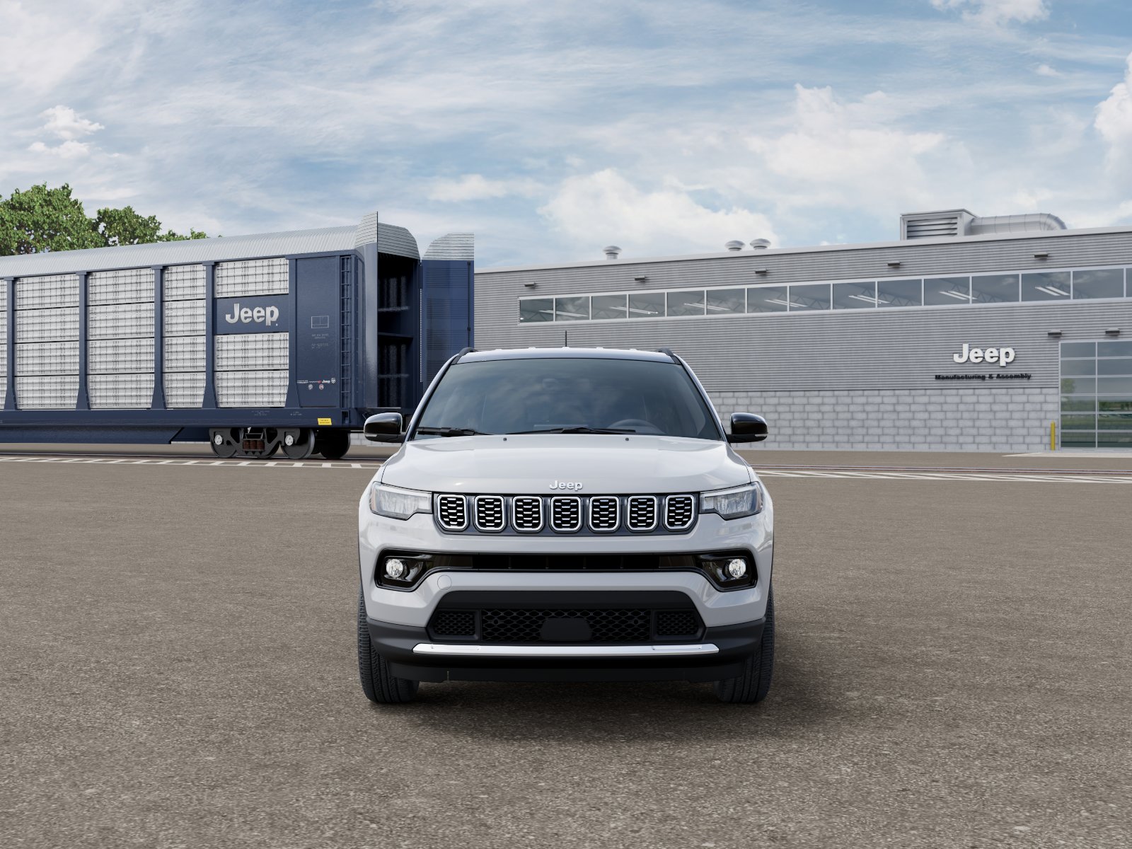 New 2026 Bright White Clear-Coat Exterior Paint Jeep COMPASS LIMITED 4X4 image 106