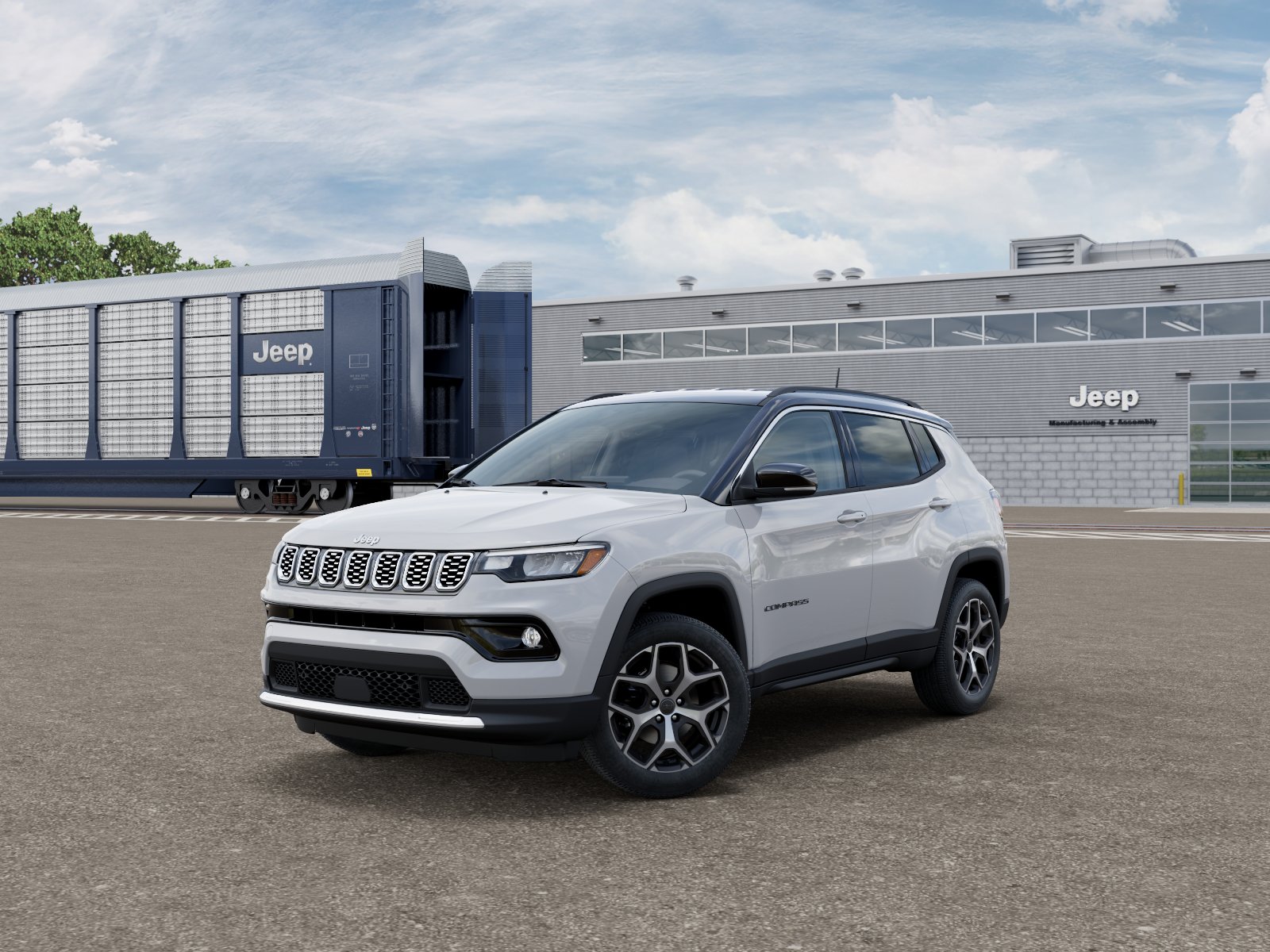 New 2026 Bright White Clear-Coat Exterior Paint Jeep COMPASS LIMITED 4X4 image 101