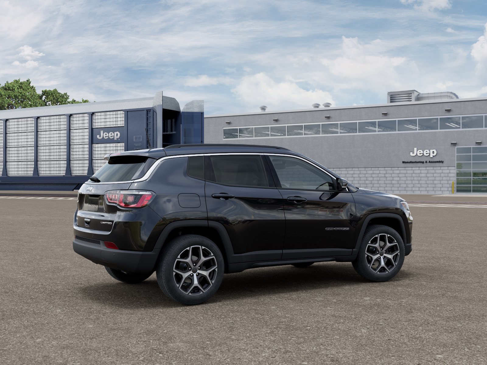 New 2026 Diamond Black Crystal Pearlcoat Jeep Limited image 4