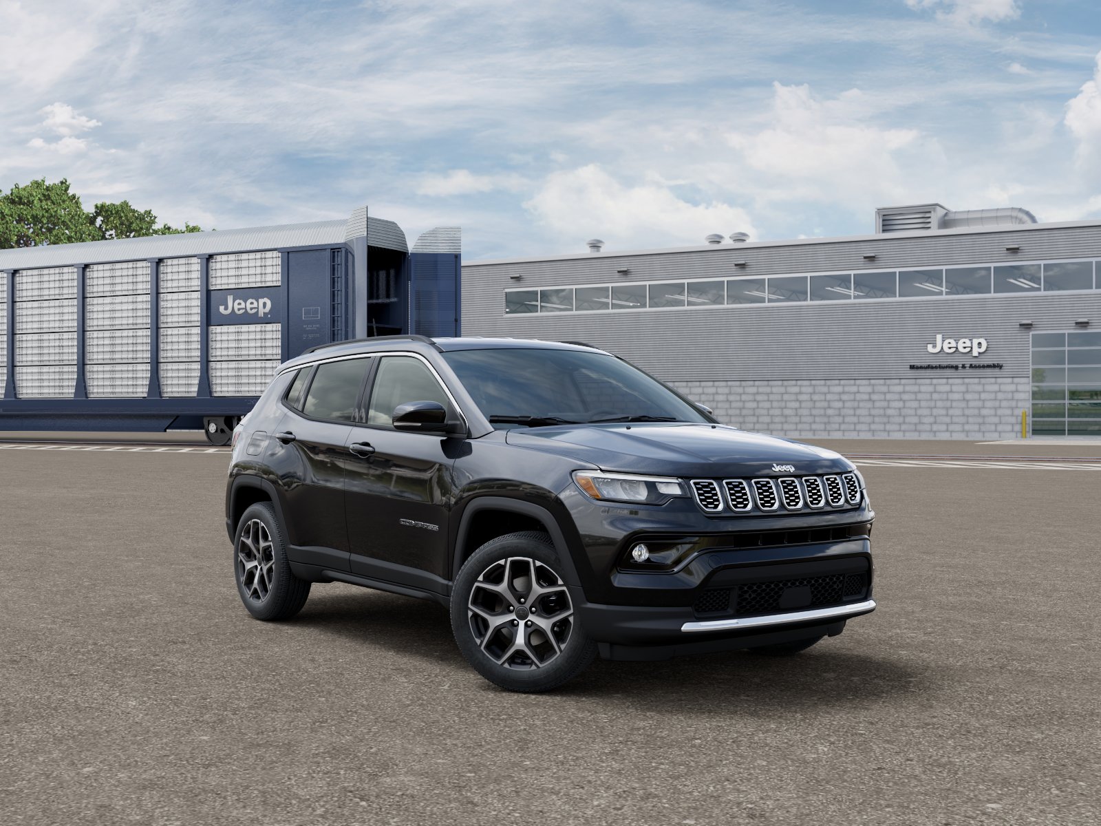 New 2026 Diamond Black Crystal Pearlcoat Jeep Limited image 5