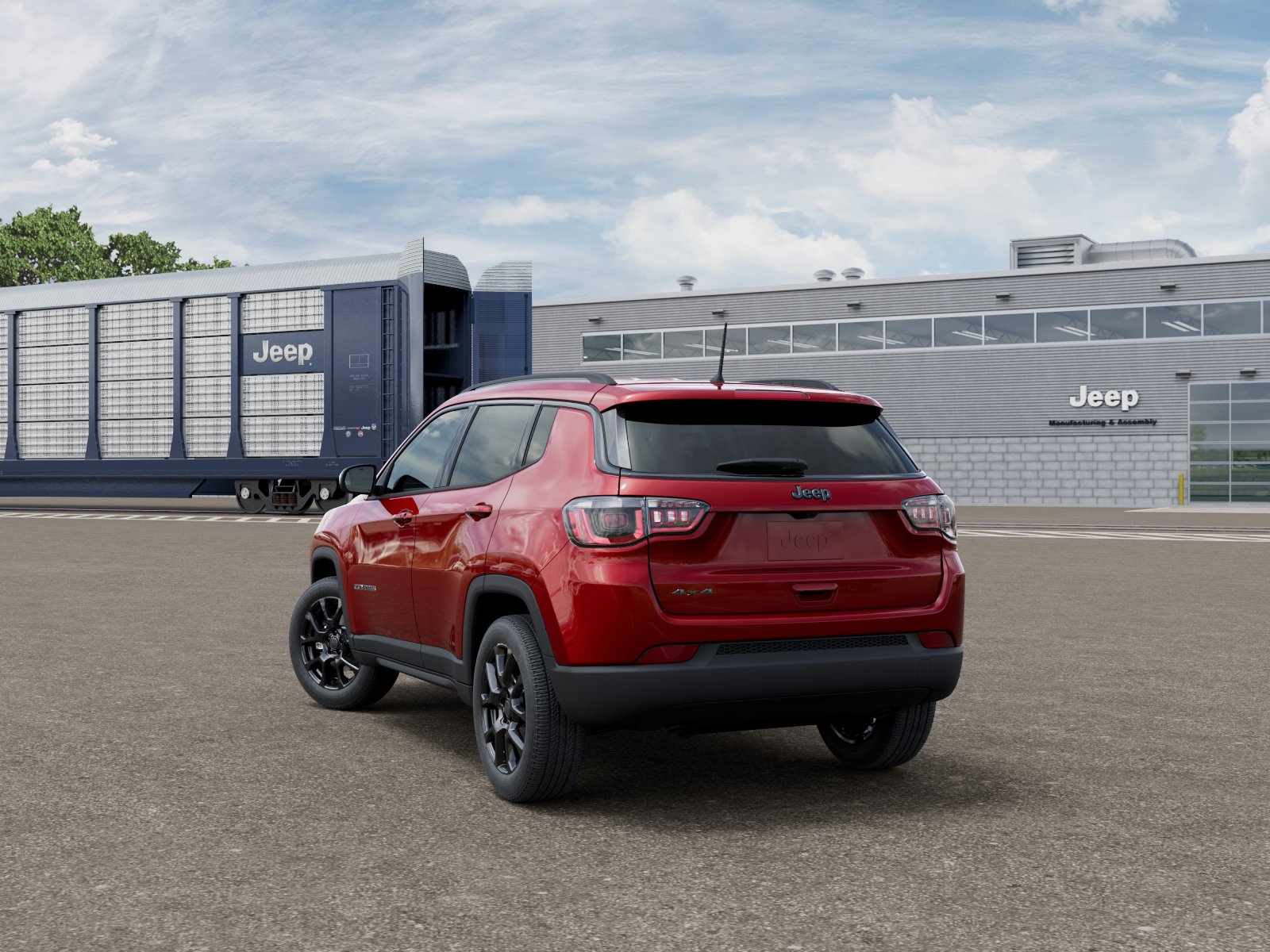 New 2026 Red Hot Pearl-Coat Exterior Paint Jeep Latitude Altitude image 3