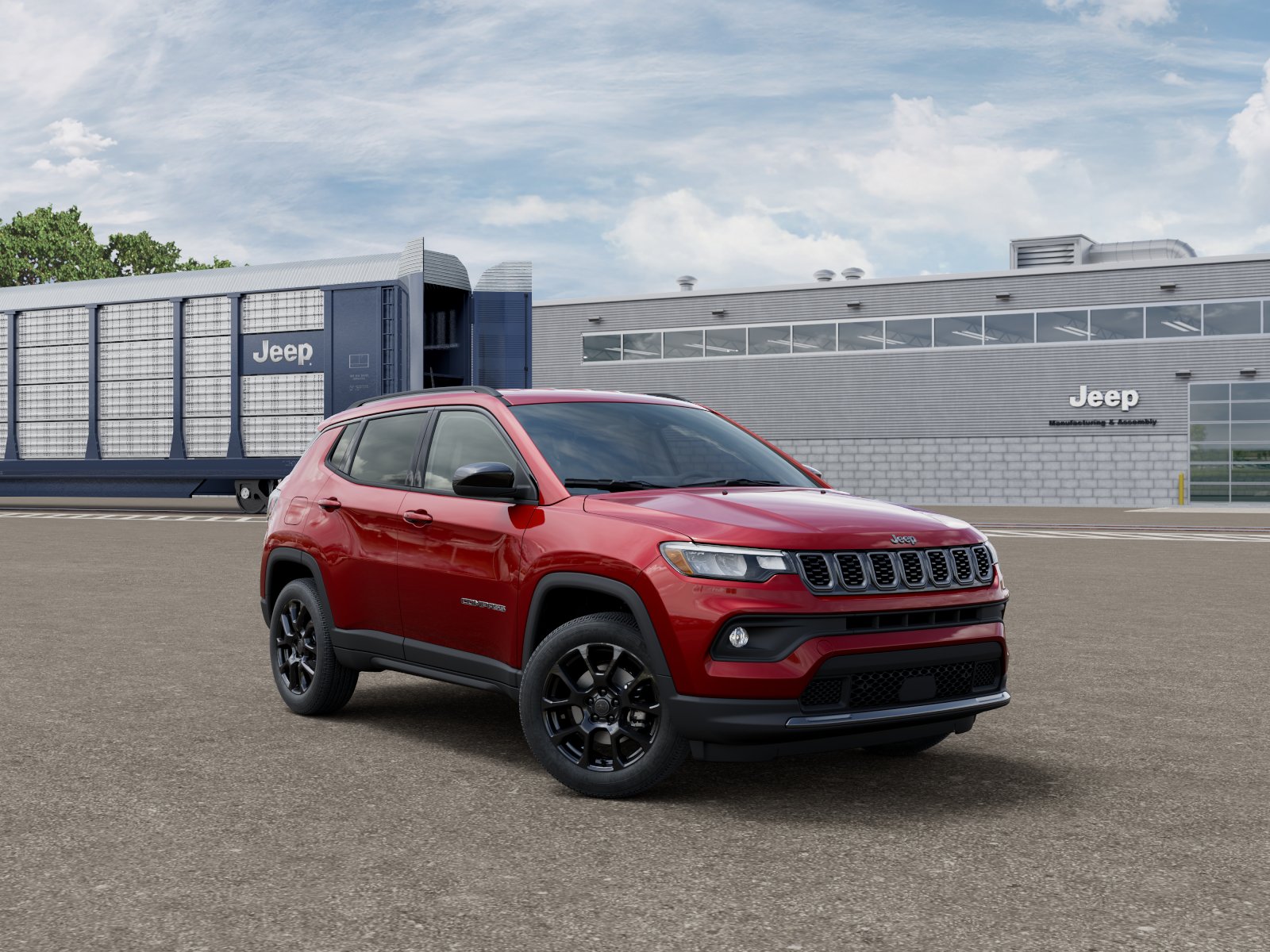 New 2026 Red Hot Pearl-Coat Exterior Paint Jeep Latitude Altitude image 5