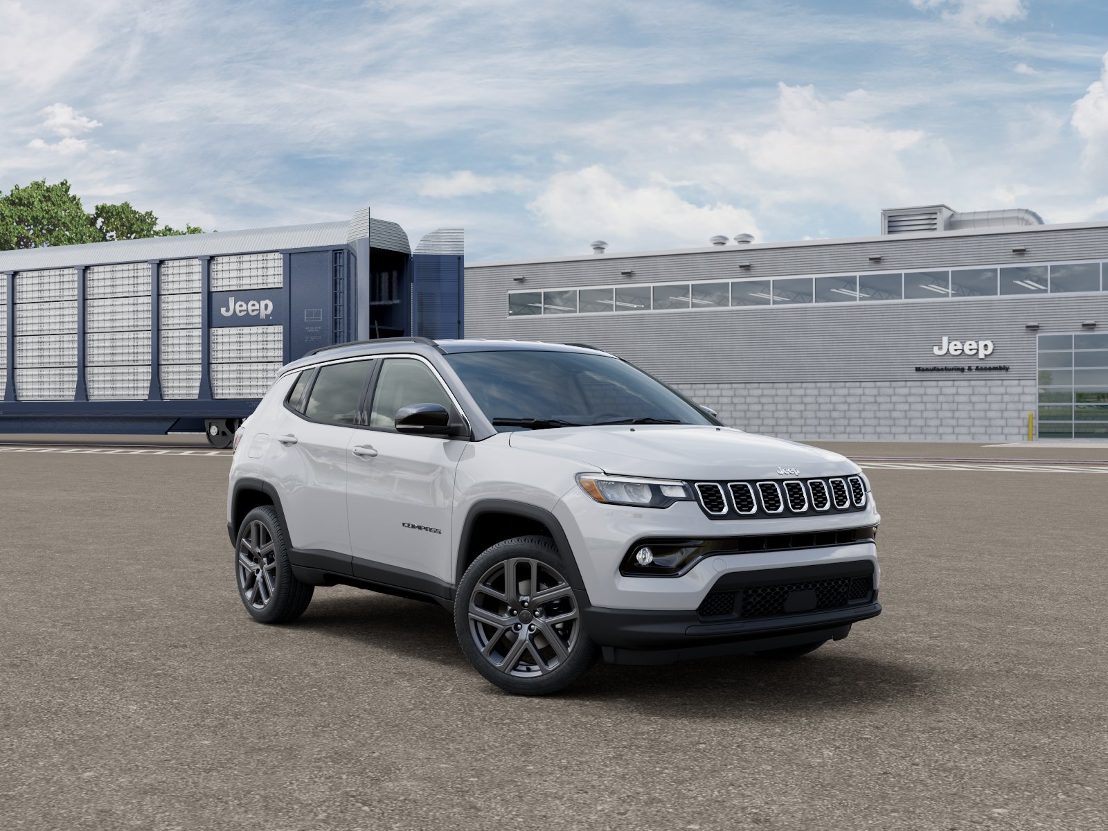 New 2026 Bright White Clear-Coat Exterior Paint Jeep COMPASS LIMITED ALTITUDE 4X4 image 105