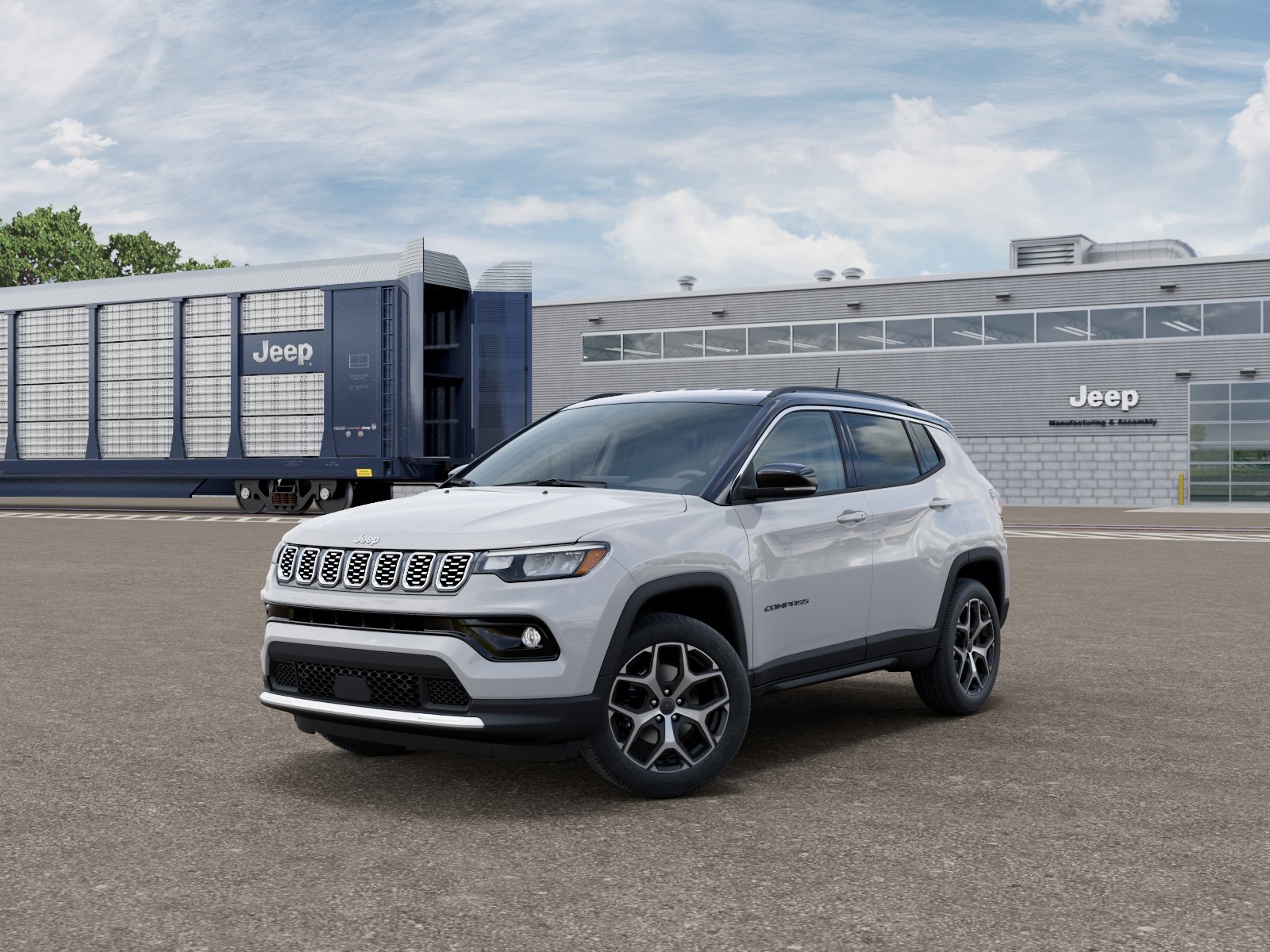 New 2026 Bright White Clear-Coat Exterior Paint Jeep COMPASS LIMITED 4X4 image 101