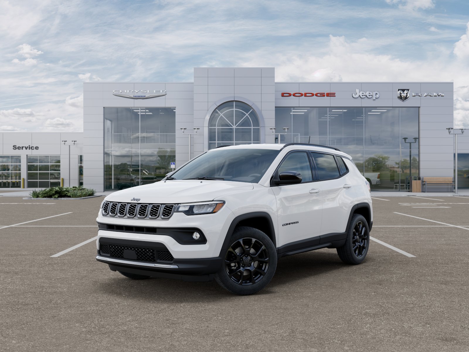 New 2026 Bright White Clear-Coat Exterior Paint Jeep Latitude Altitude image 31