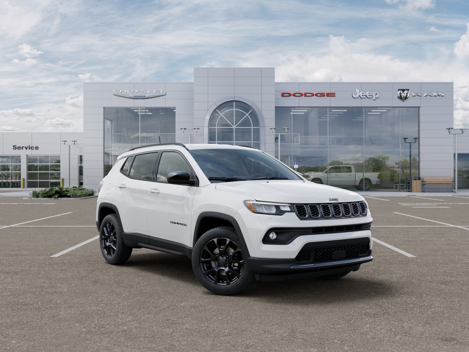 New 2026 Bright White Clear-Coat Exterior Paint Jeep Latitude Altitude image 35