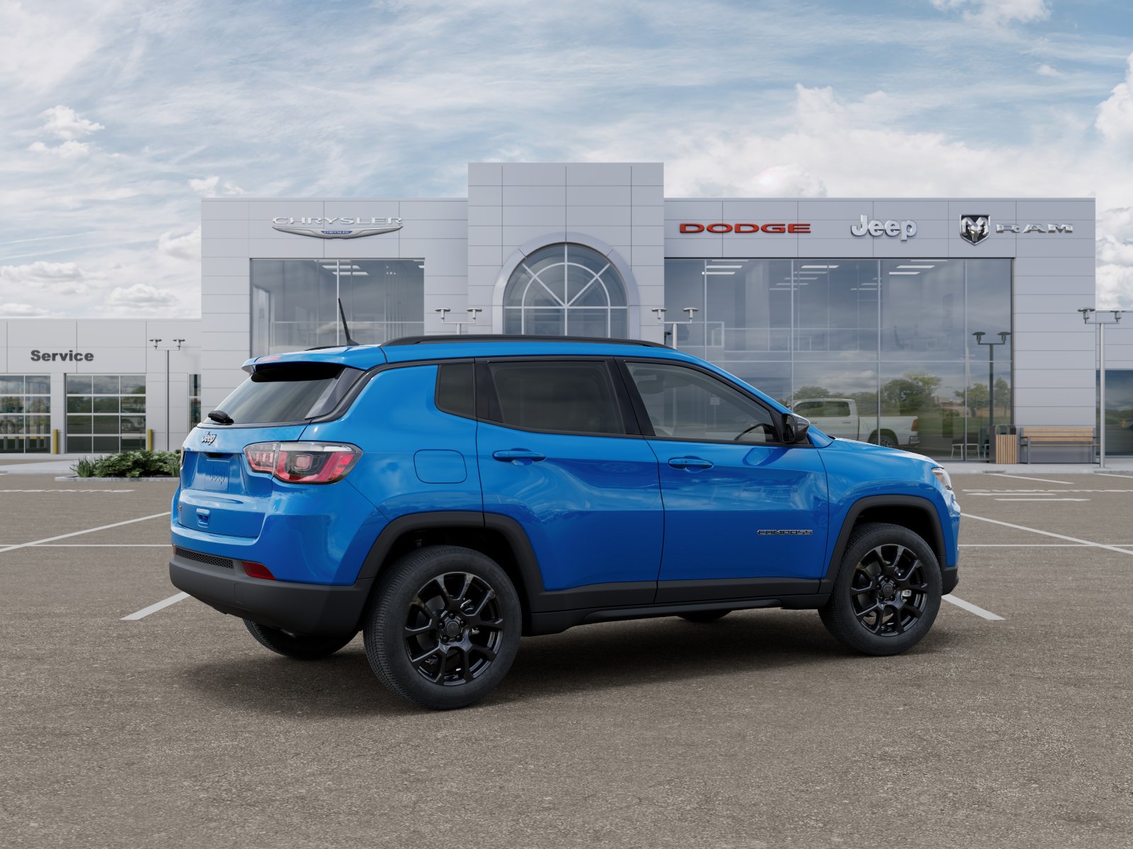 New 2026 Hydro Blue Pearl-Coat Exterior Paint Jeep Latitude image 74