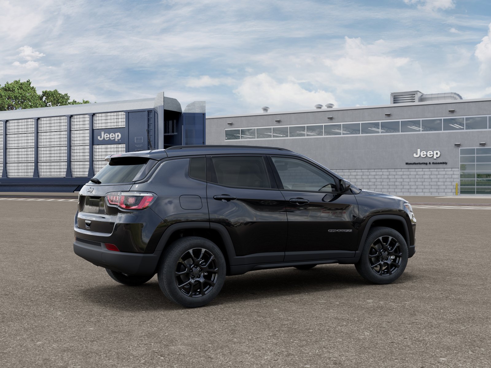 New 2026 Diamond Black Crystal Pearl-Coat Exterior Paint Jeep Latitude image 4