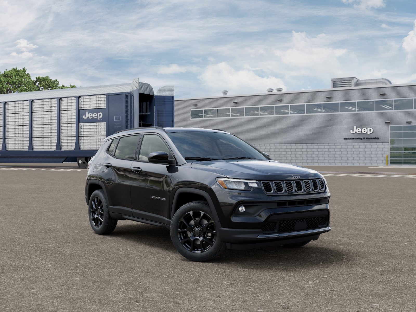 New 2026 Diamond Black Crystal Pearl-Coat Exterior Paint Jeep Latitude image 5