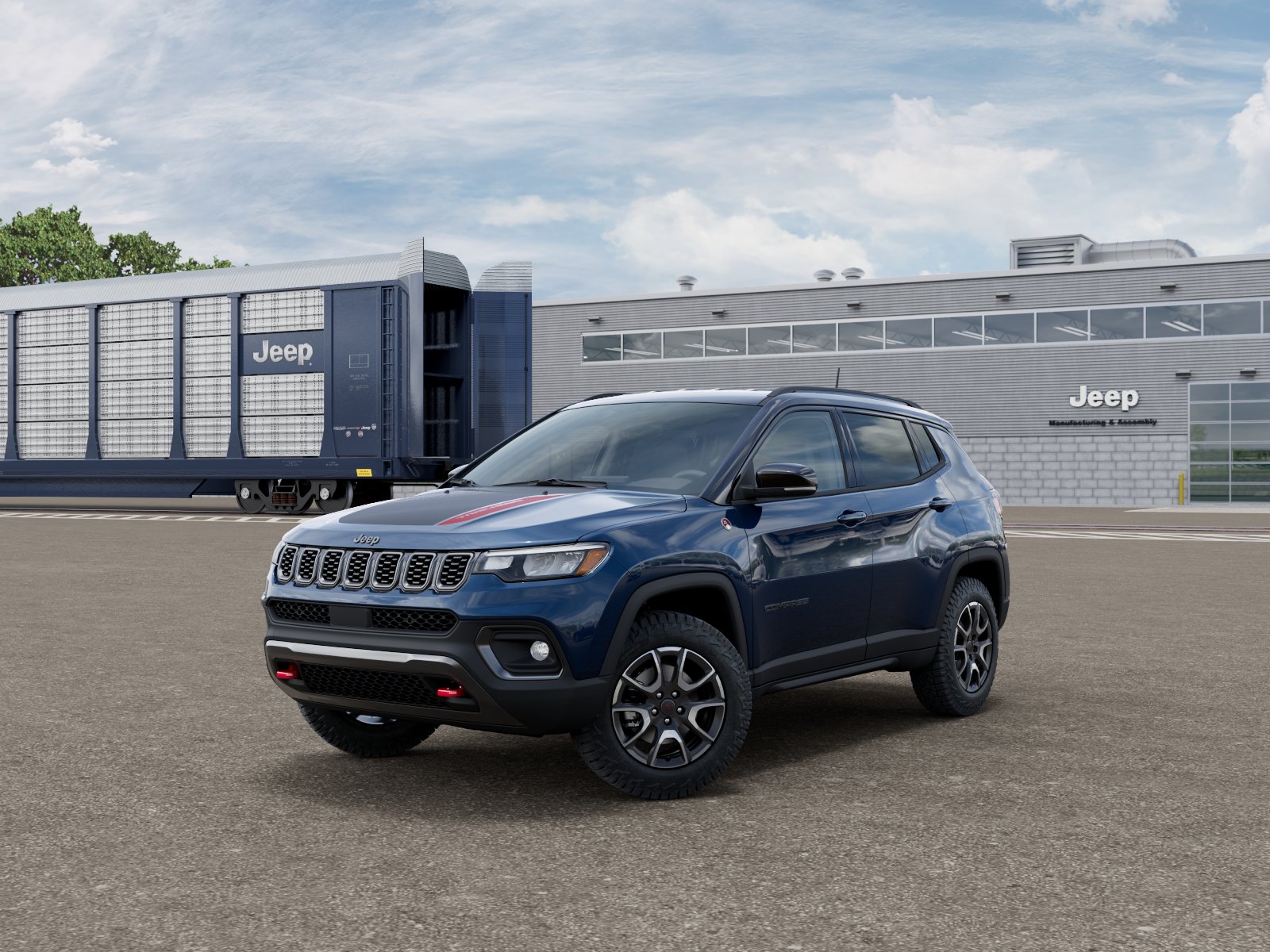 New 2026 Fathom Blue Pearl-Coat Exterior Paint Jeep Trailhawk image 13