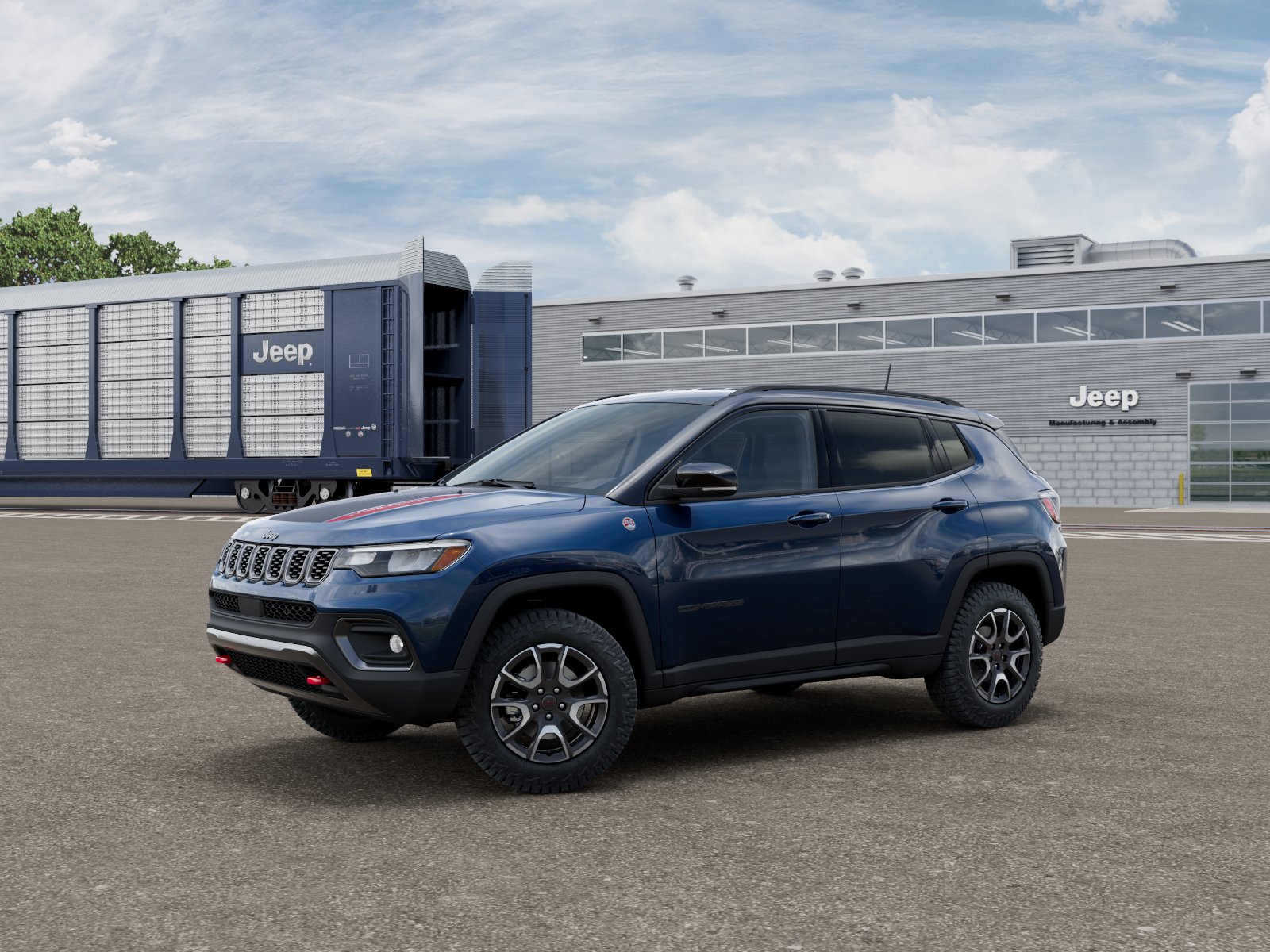 New 2026 Fathom Blue Pearl-Coat Exterior Paint Jeep Trailhawk image 14