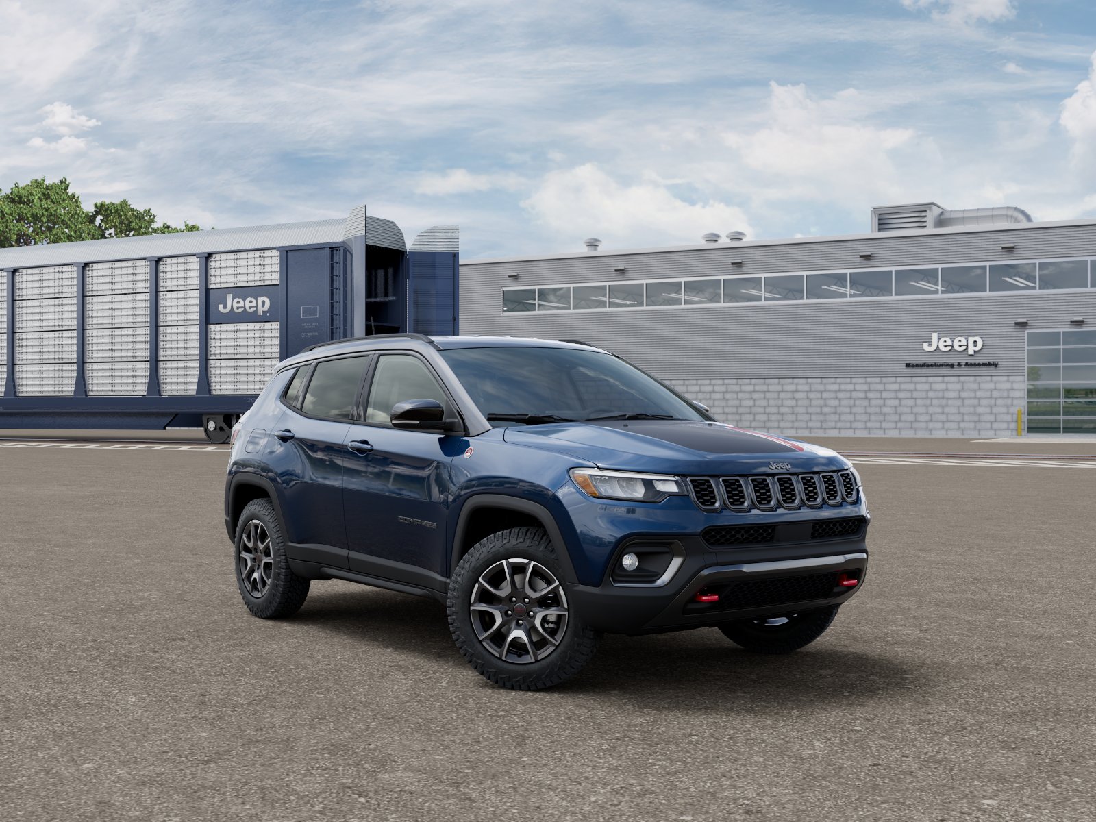 New 2026 Fathom Blue Pearl-Coat Exterior Paint Jeep Trailhawk image 17