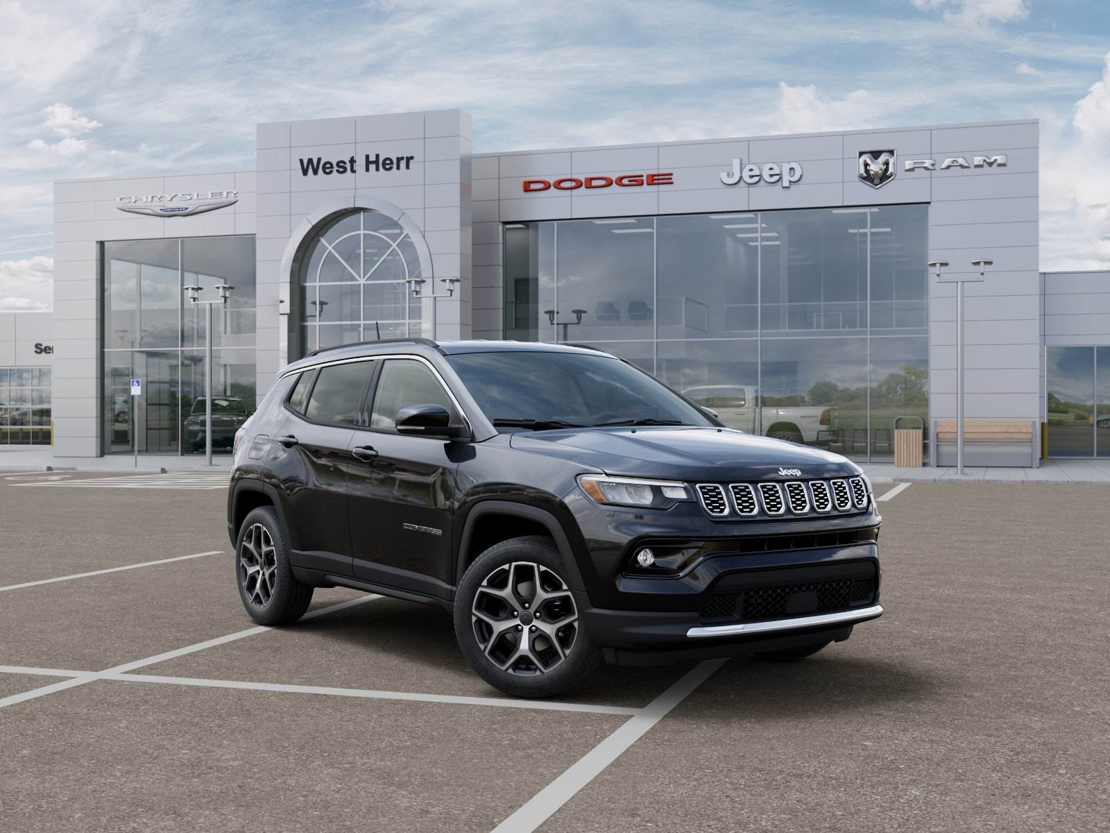 New 2026 Diamond Black Crystal Pearl-Coat Exterior Paint Jeep COMPASS LIMITED 4X4 image 31
