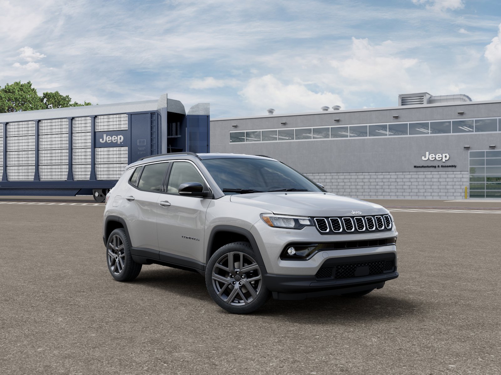 New 2026 Silver Zynith Metallic Clear-Coat Exterior Paint Jeep COMPASS LIMITED ALTITUDE 4X4 image 105