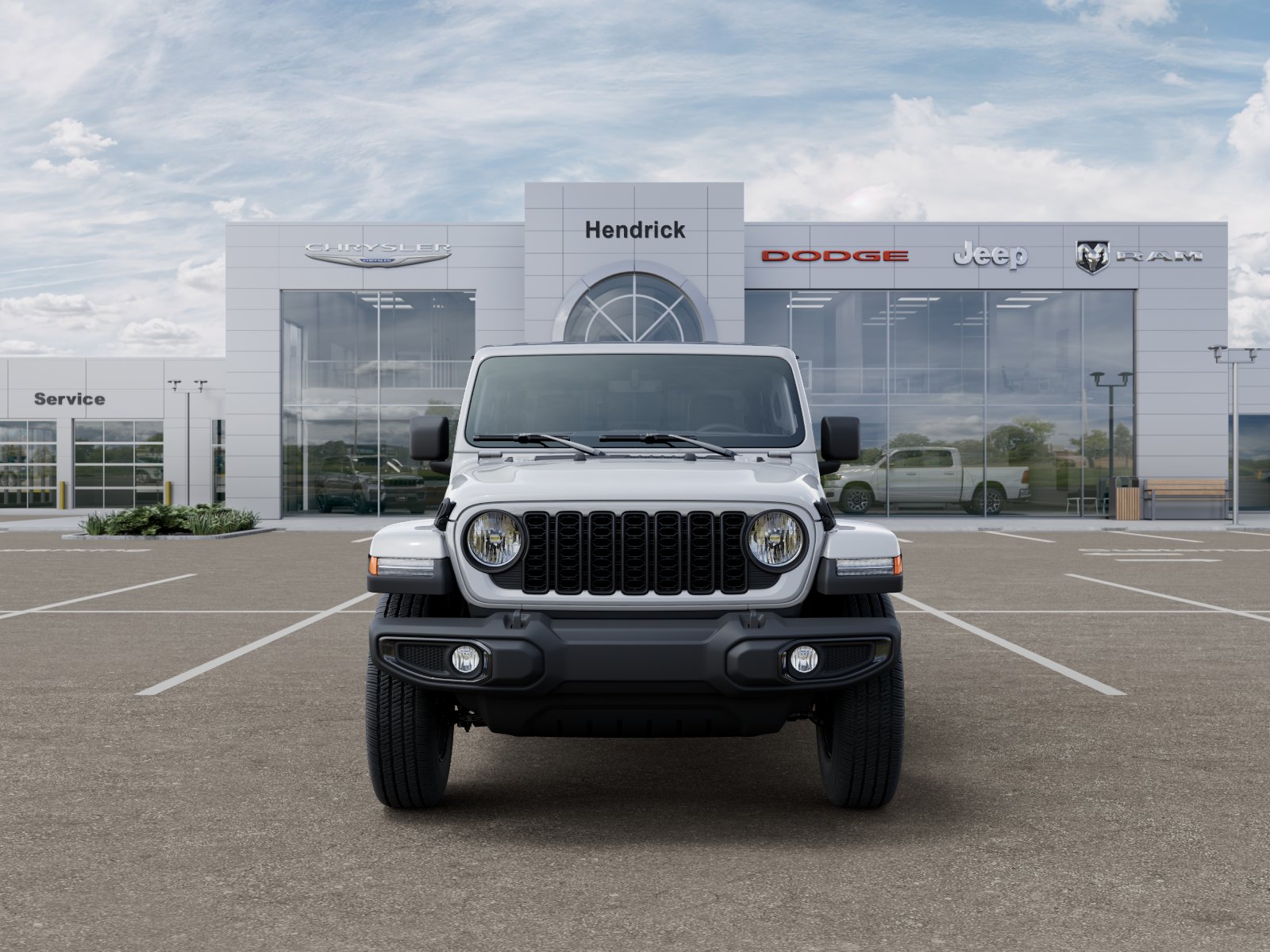 New 2026 Bright White Clear-Coat Exterior Paint Jeep Sport S image 41