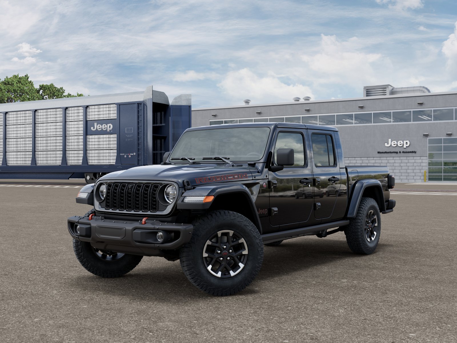 New 2026 Black Clear-Coat Exterior Paint Jeep Rubicon image 2