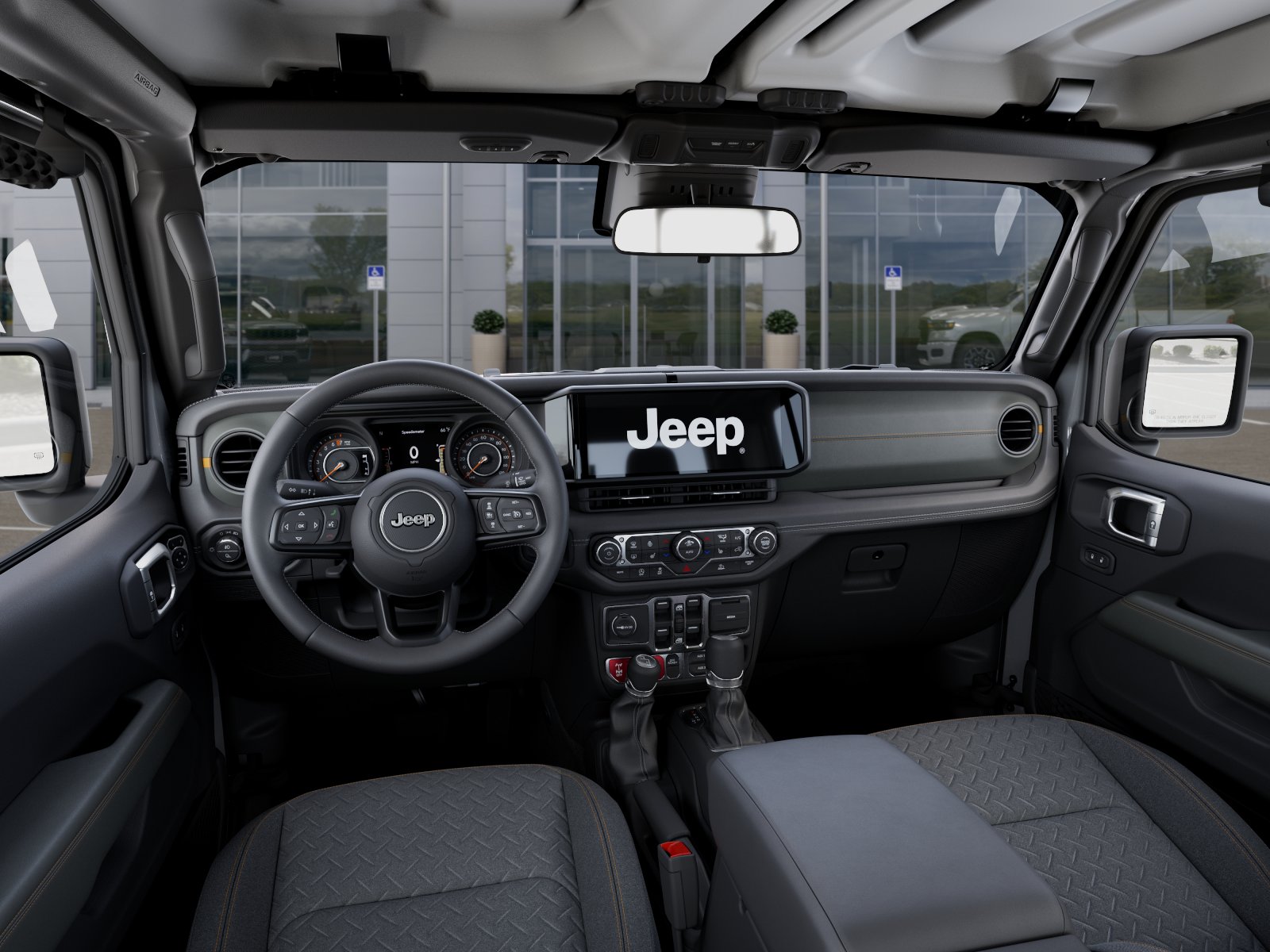 New 2026 Bright White Clear-Coat Exterior Paint Jeep Mojave image 41