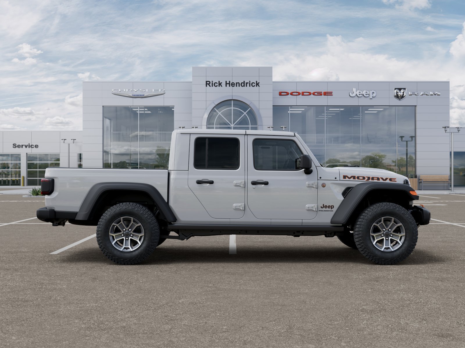New 2026 Bright White Clear-Coat Exterior Paint Jeep Mojave image 48