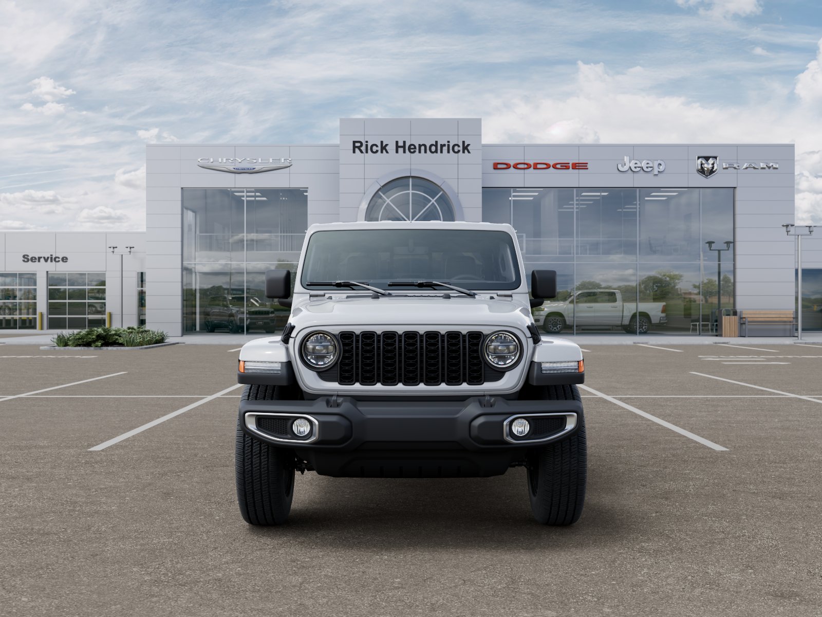 New 2026 Bright White Clear-Coat Exterior Paint Jeep Sahara image 40