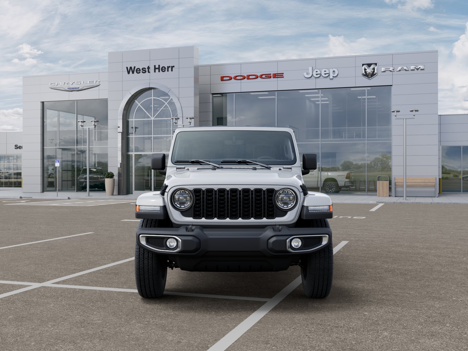 New 2026 Bright White Clear-Coat Exterior Paint Jeep Sport S image 31