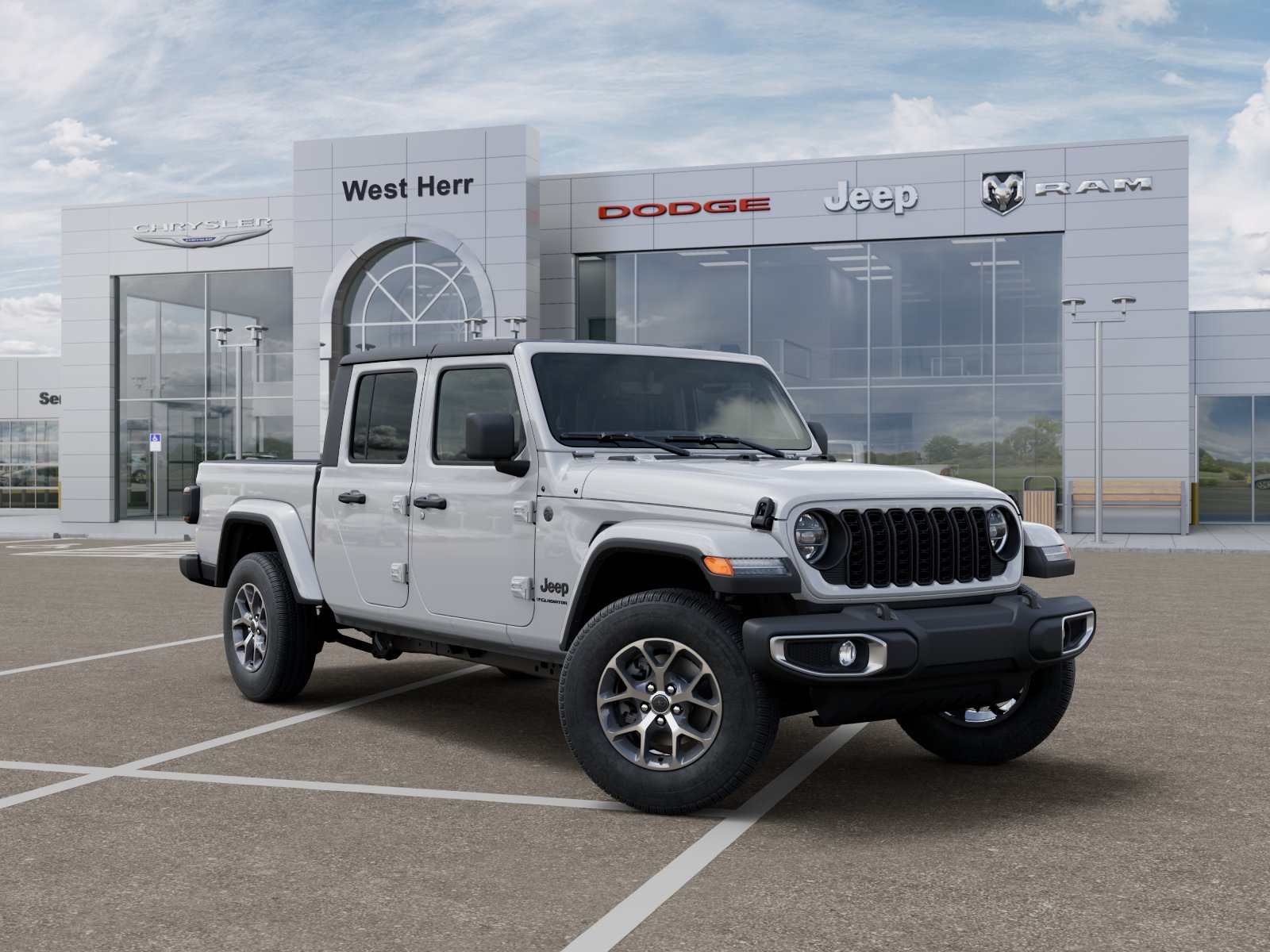 New 2026 Bright White Clear-Coat Exterior Paint Jeep Sport S image 30