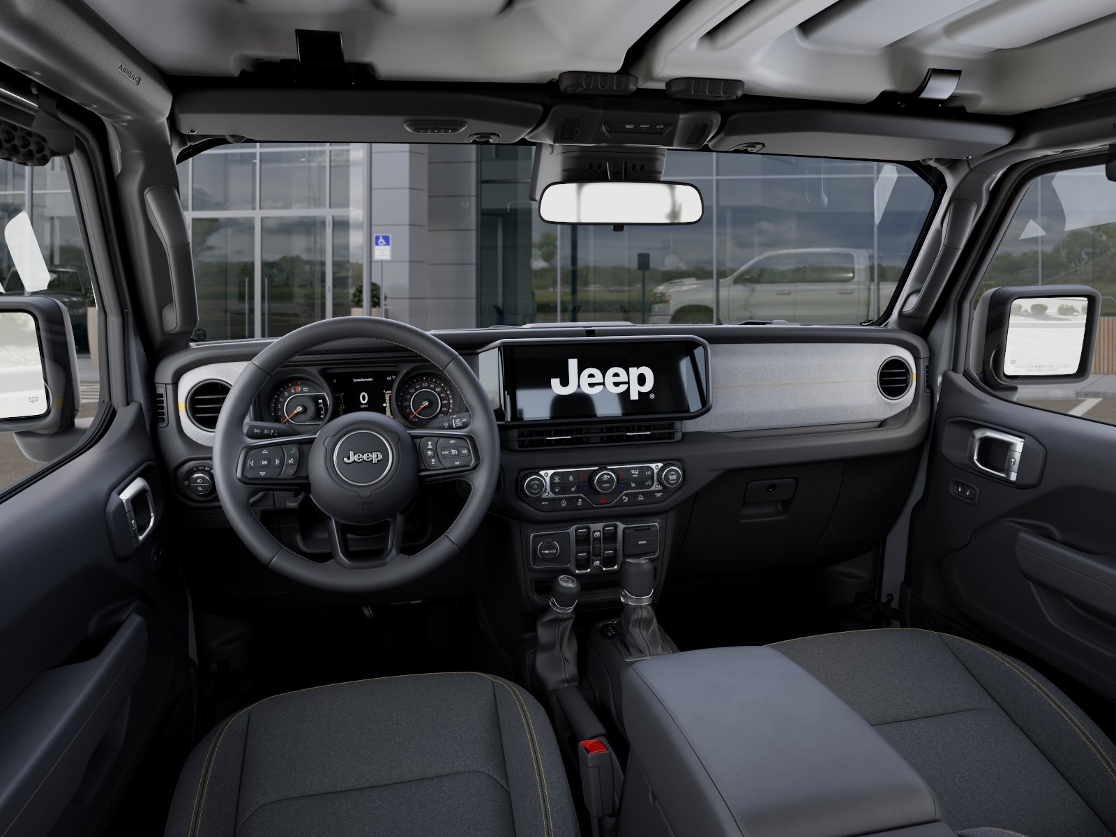 New 2026 Bright White Clear-Coat Exterior Paint Jeep Sport S image 39