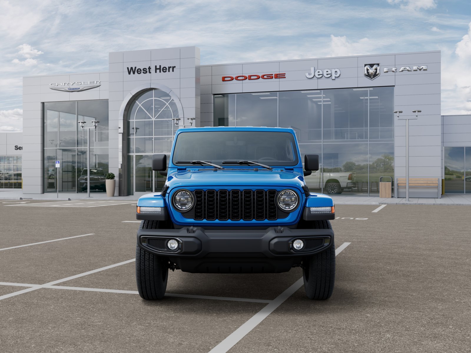 New 2026 Hydro Blue Pearl-Coat Exterior Paint Jeep Sport S image 56