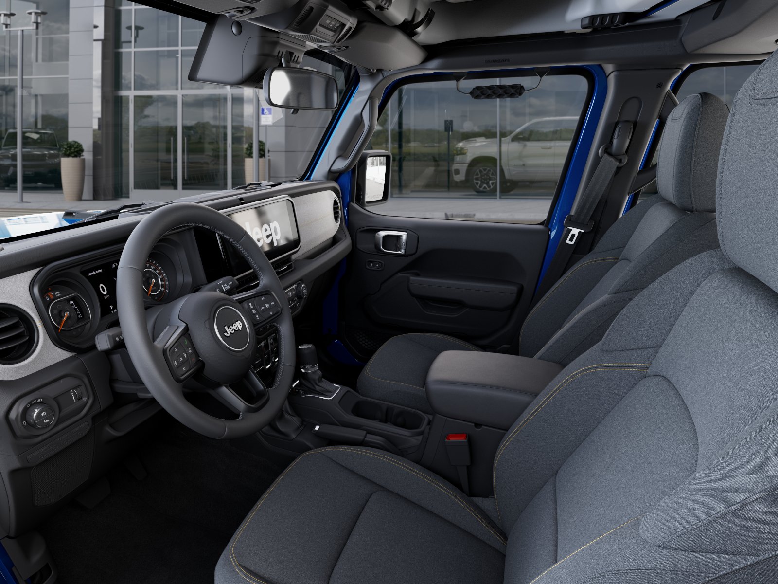 New 2026 Hydro Blue Pearl-Coat Exterior Paint Jeep Sport S image 72