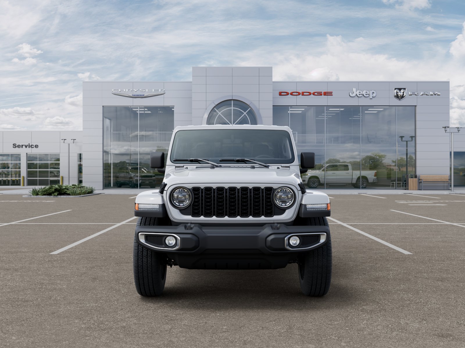 New 2026 Bright White Clear-Coat Exterior Paint Jeep Sahara image 32