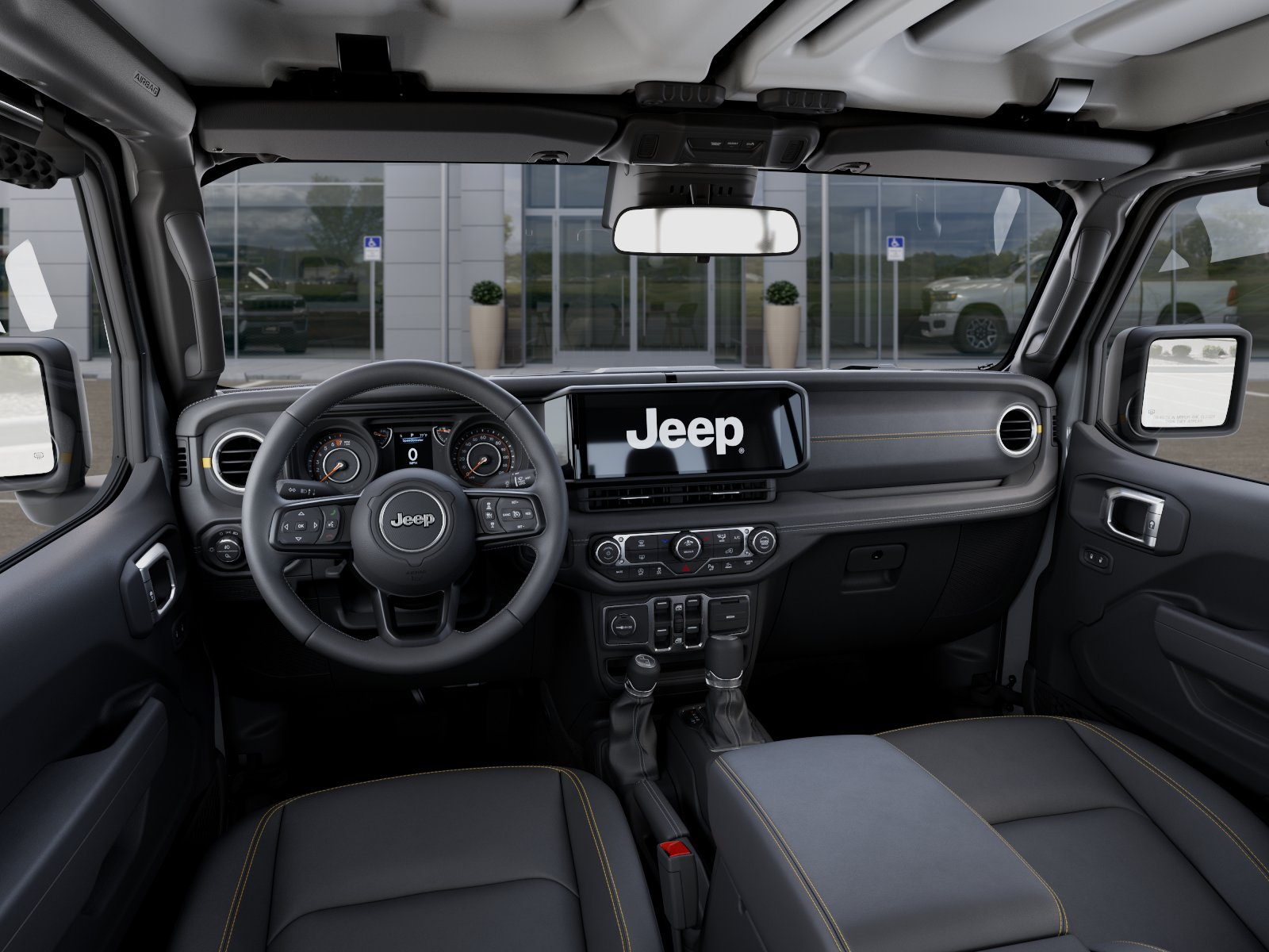 New 2026 Bright White Clear-Coat Exterior Paint Jeep Sahara image 40