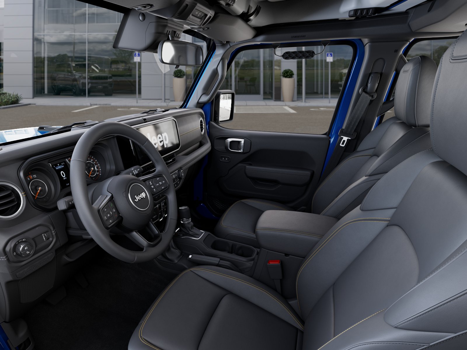 New 2026 Hydro Blue Pearl-Coat Exterior Paint Jeep Sahara image 48