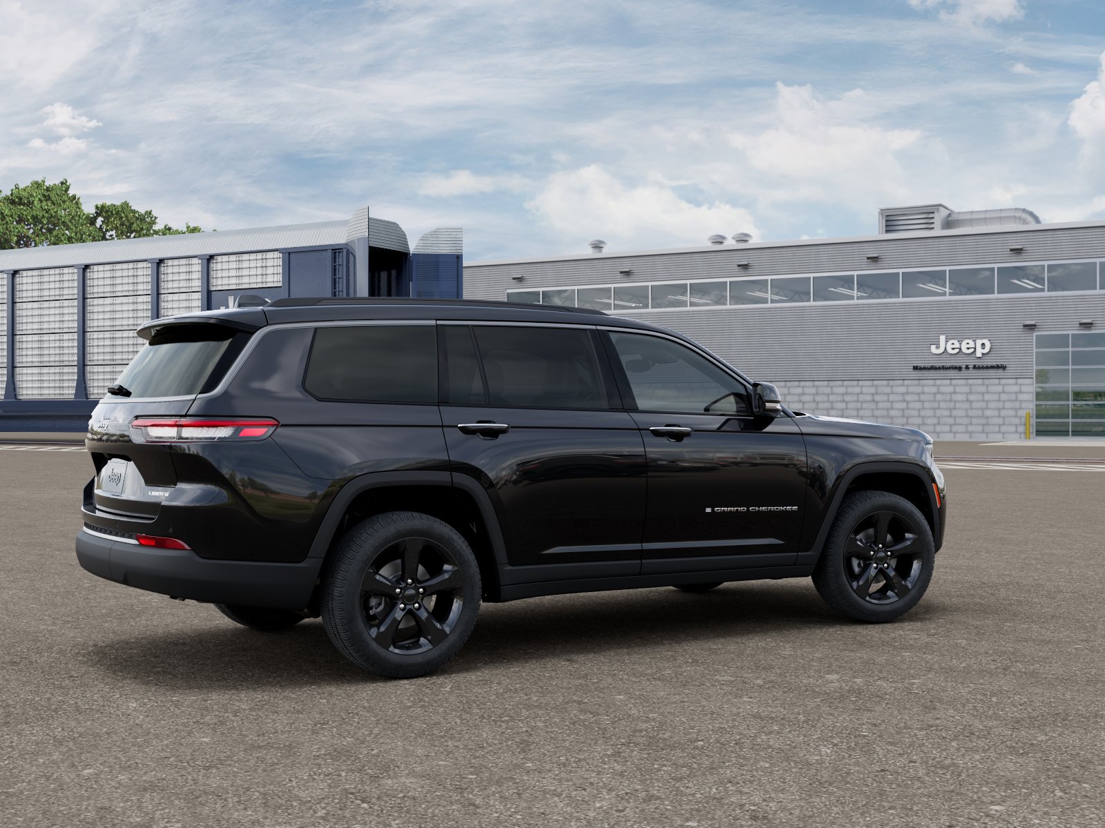 New 2026 Diamond Black Crystal Pearl-Coat Exterior Paint Jeep Limited image 4