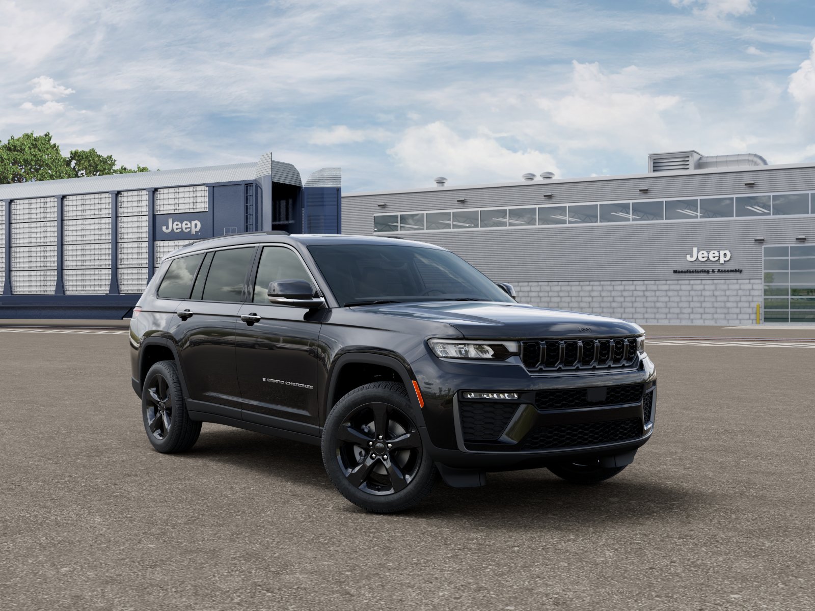 New 2026 Diamond Black Crystal Pearl-Coat Exterior Paint Jeep Limited image 5