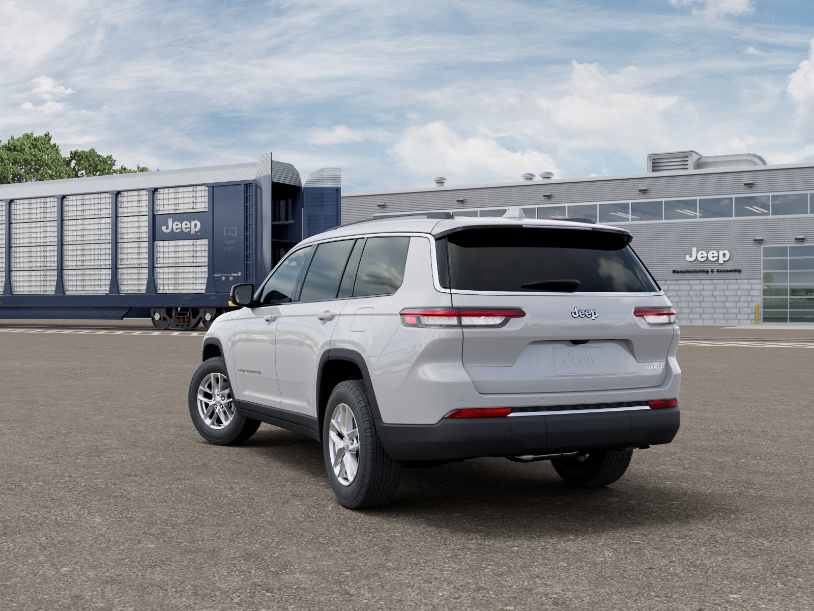 New 2026 Bright White Clear-Coat Exterior Paint Jeep Laredo X image 4