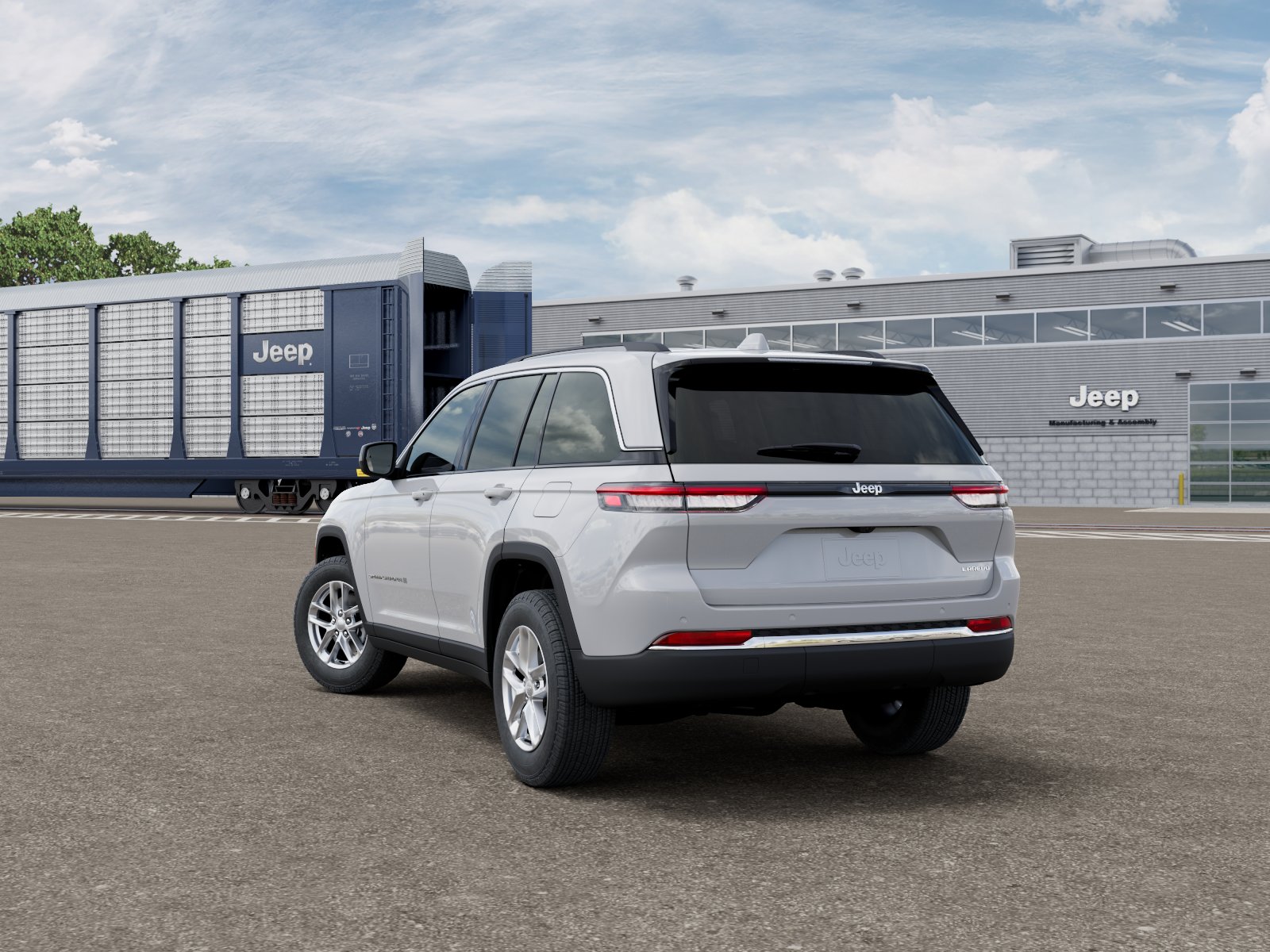New 2026 Bright White Clear-Coat Exterior Paint Jeep Laredo image 3