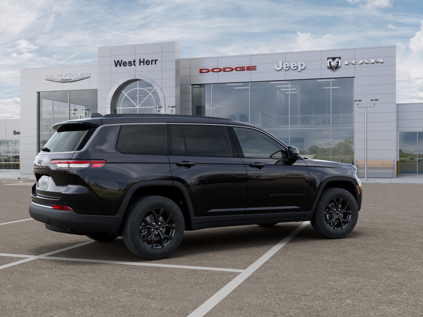 New 2026 Diamond Black Crystal Pearl-Coat Exterior Paint Jeep GRAND CHEROKEE L LAREDO ALTITU image 104